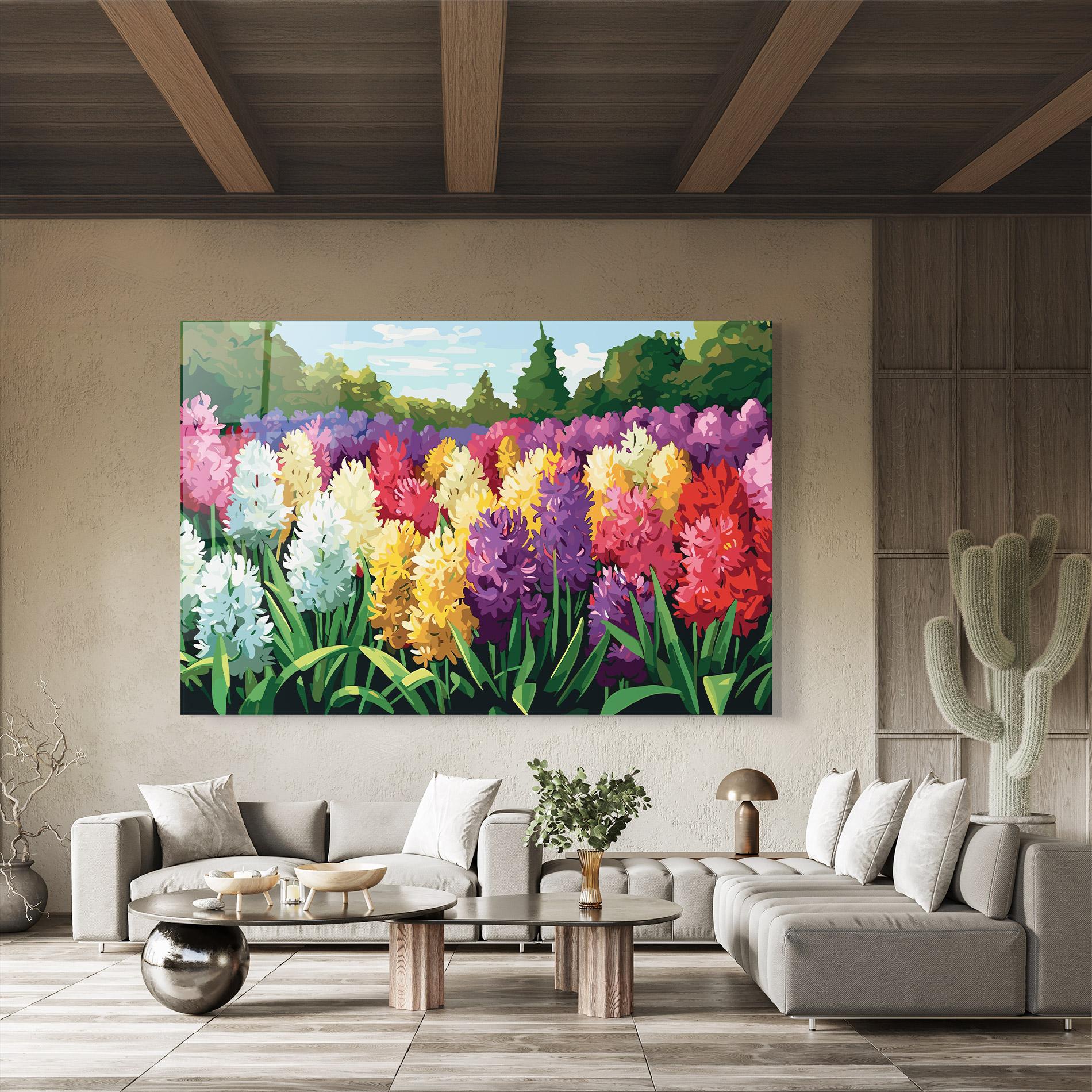 Üvegkép Pretty Colorful Spring mockup 8