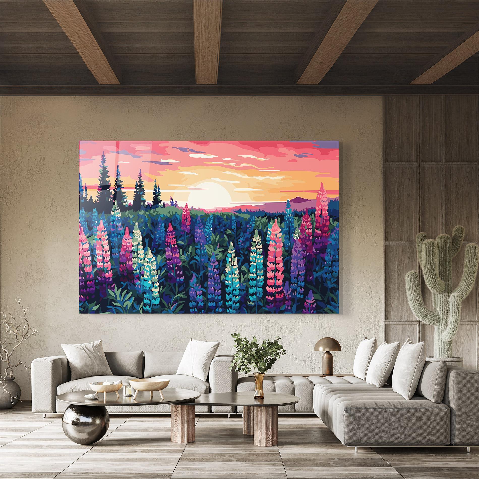 Üvegkép Spring Sunset mockup 8