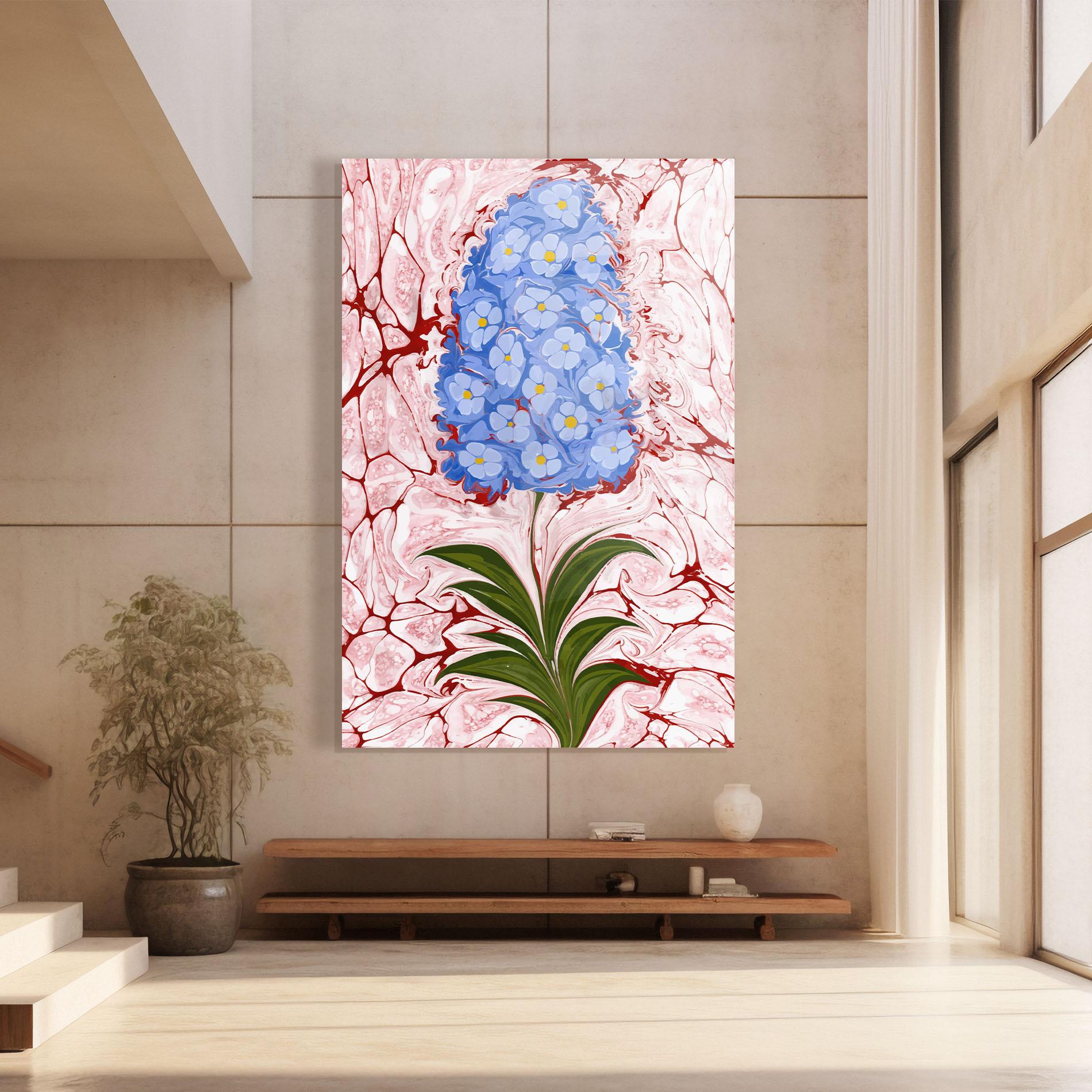 Üvegkép Blue Spring Flower mockup 8