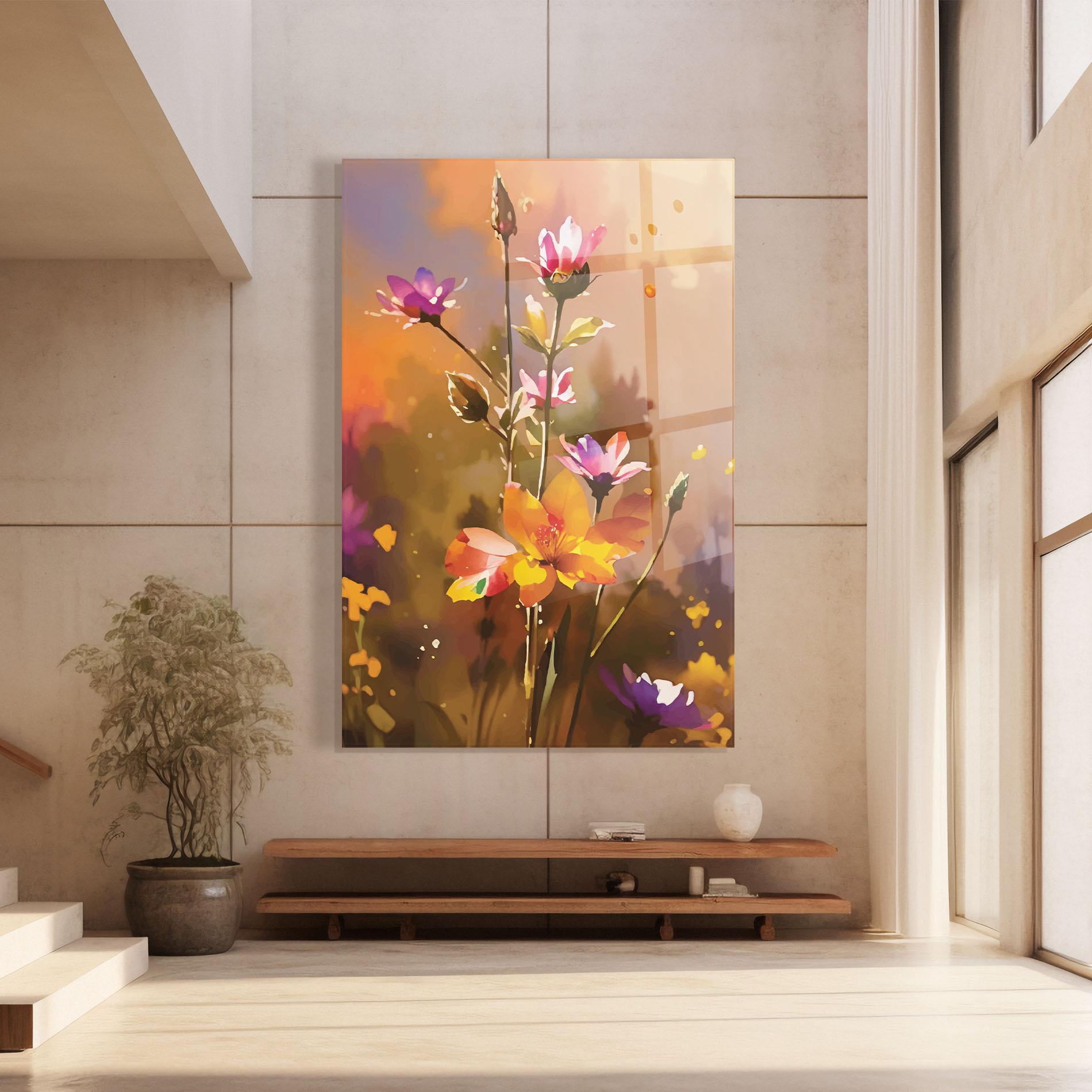 Üvegkép Orange Pink Spring mockup 8