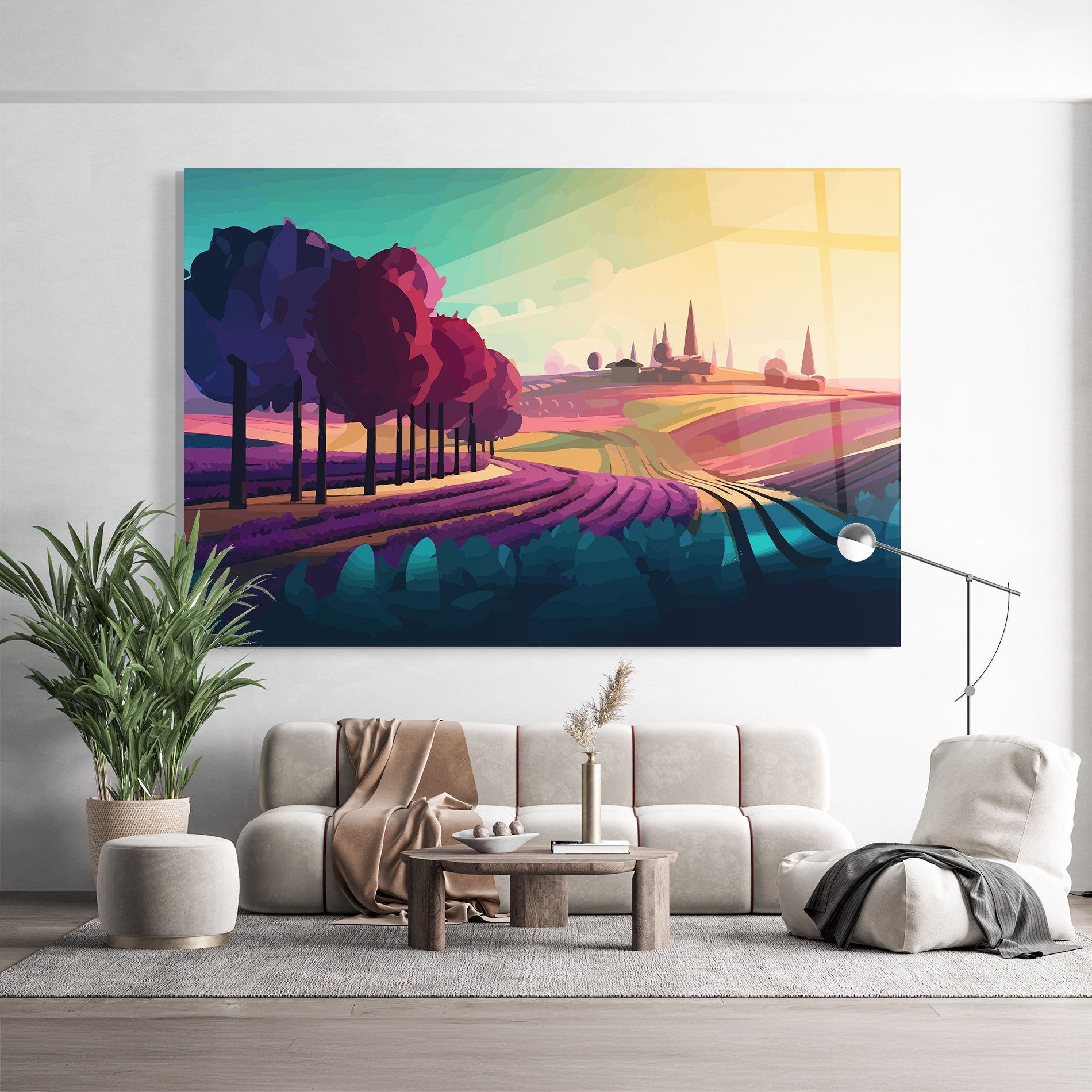 Beautiful Rural View mockup 9