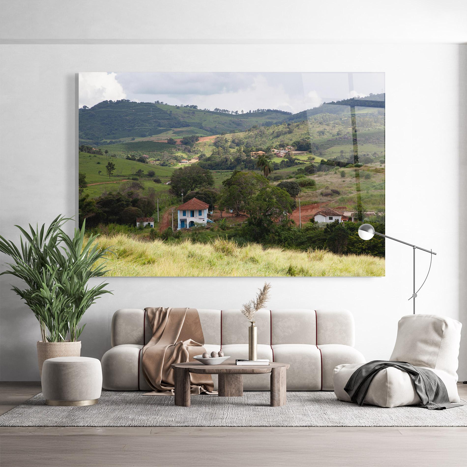 Üvegkép Green Countryside mockup 9