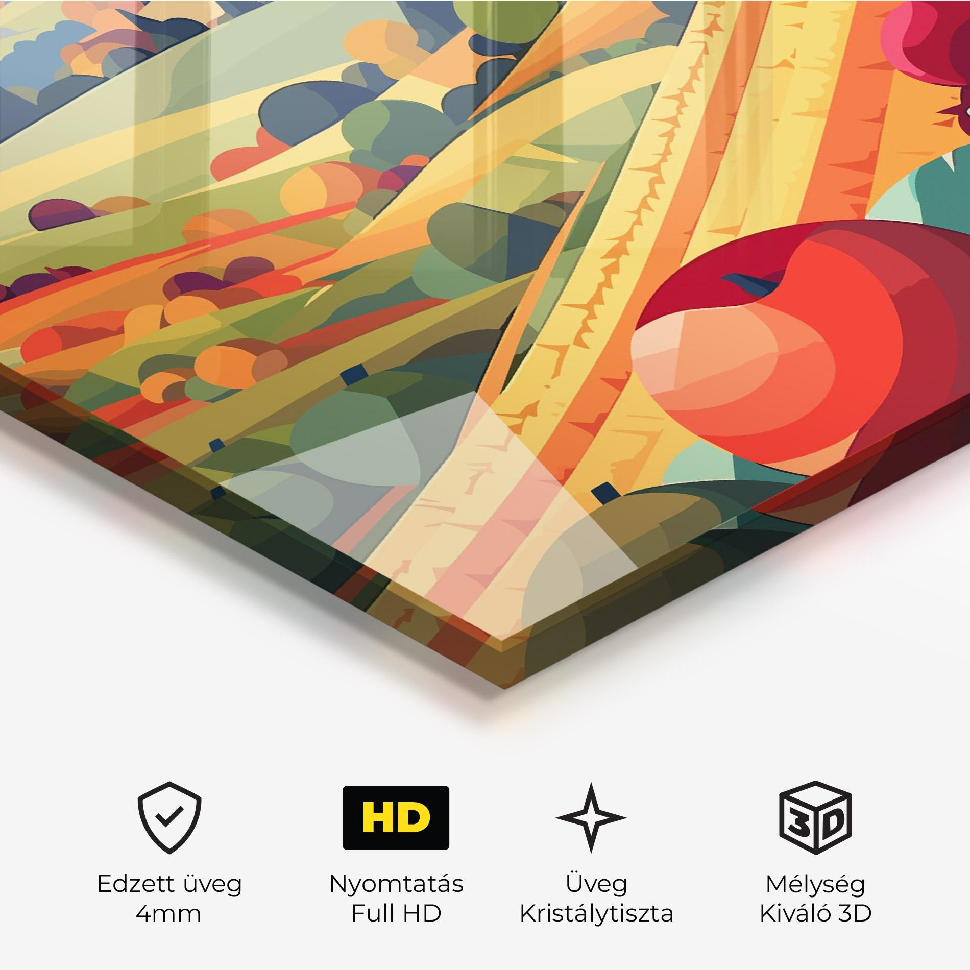 Üvegkép Autumn Rural Fruits mockup 3