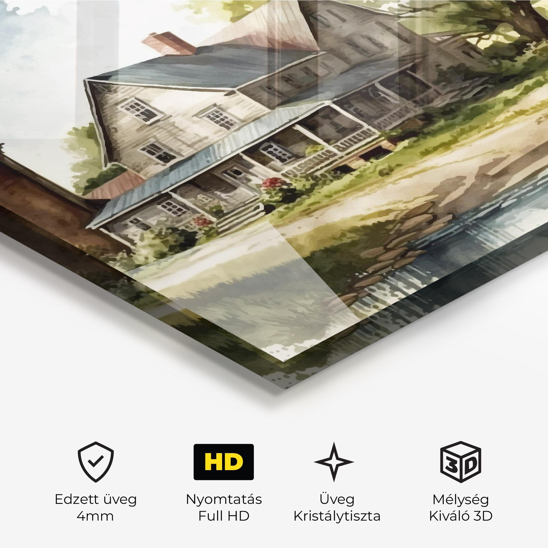 Üvegkép Farm Blue Car mockup 3