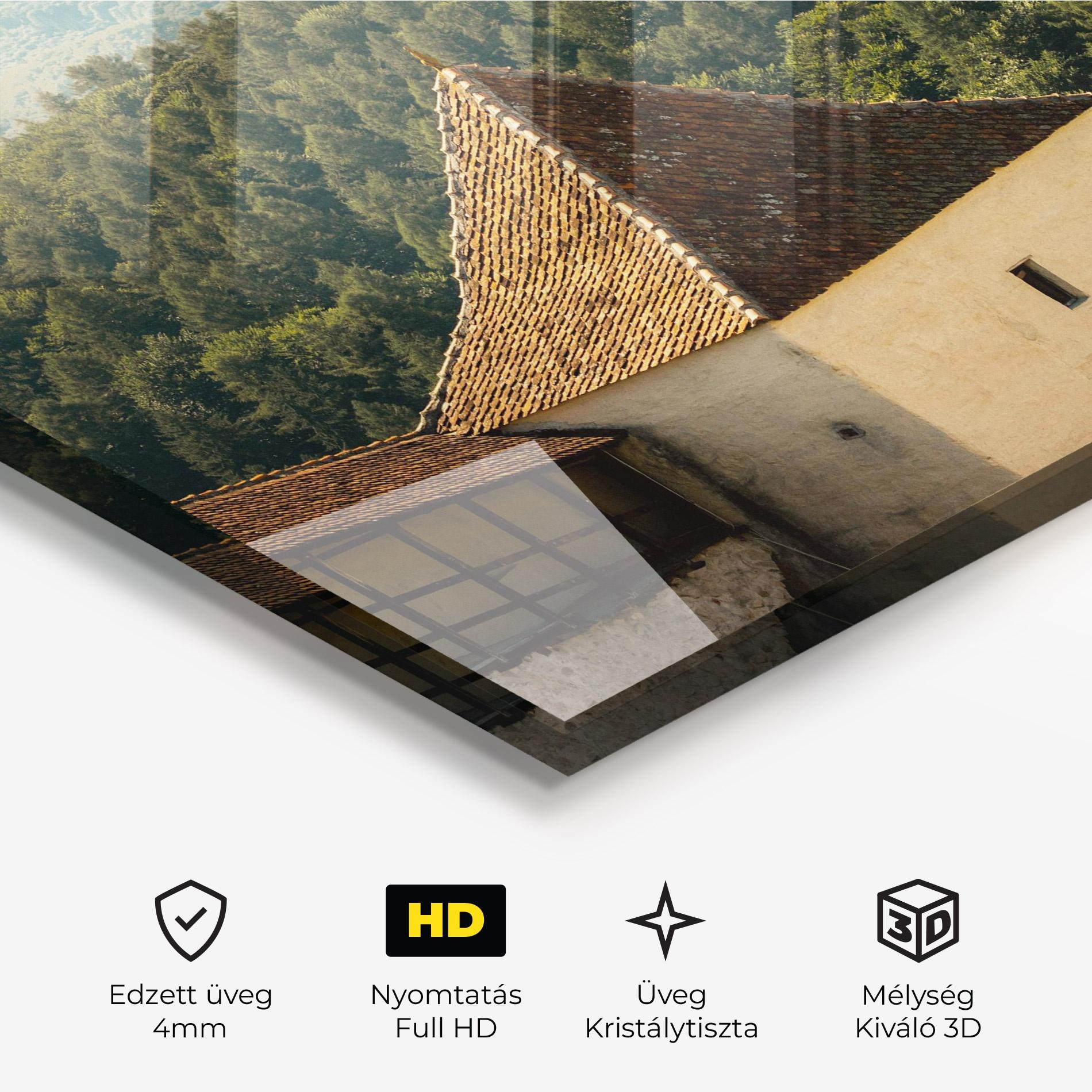 Üvegkép Mountain Church mockup 3