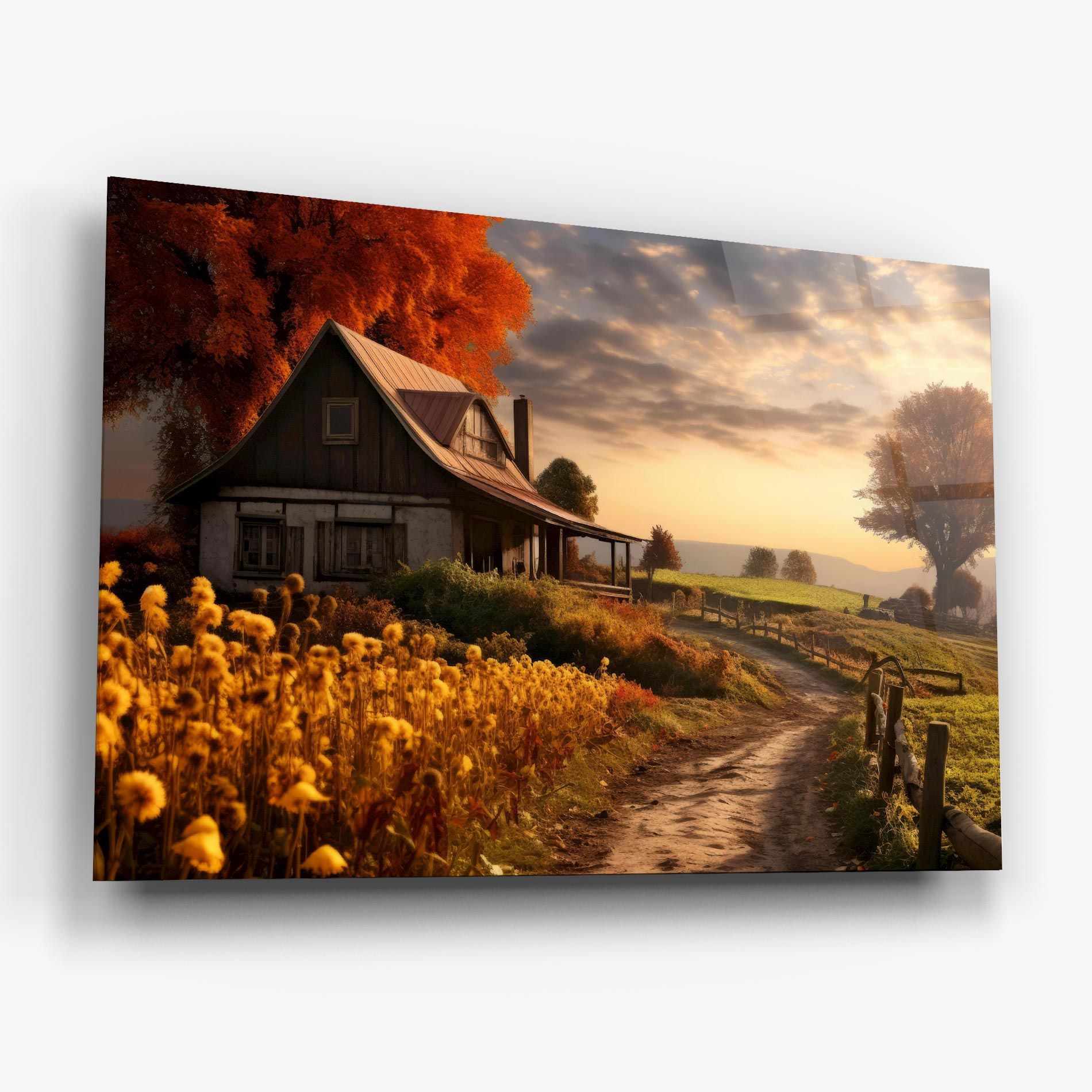 Autumn Farm House mockup 6