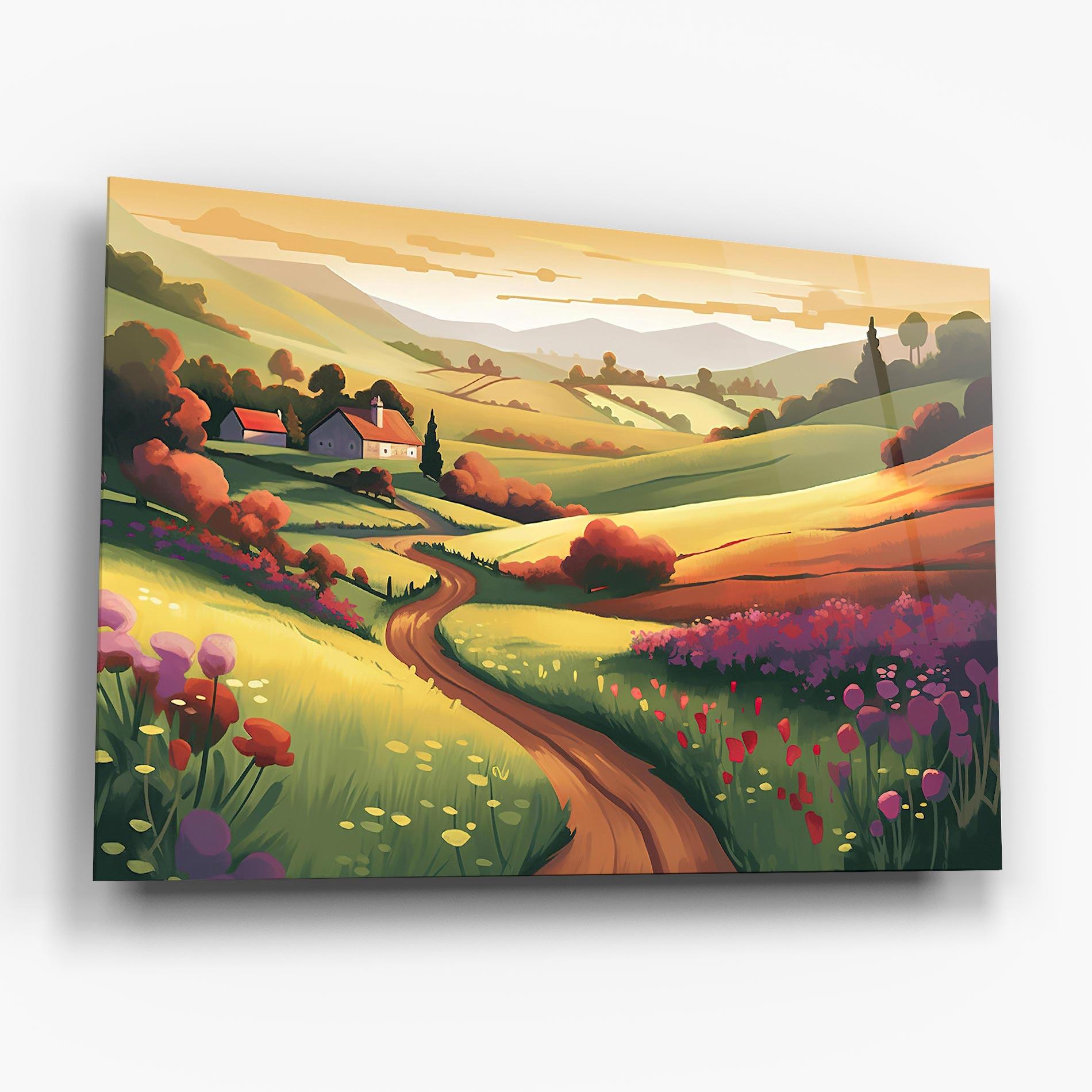 Üvegkép Countryside Charm mockup 6