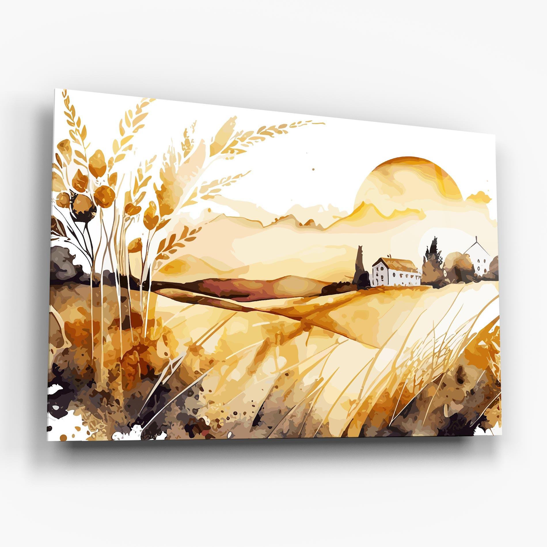 Üvegkép Crops Field mockup 6