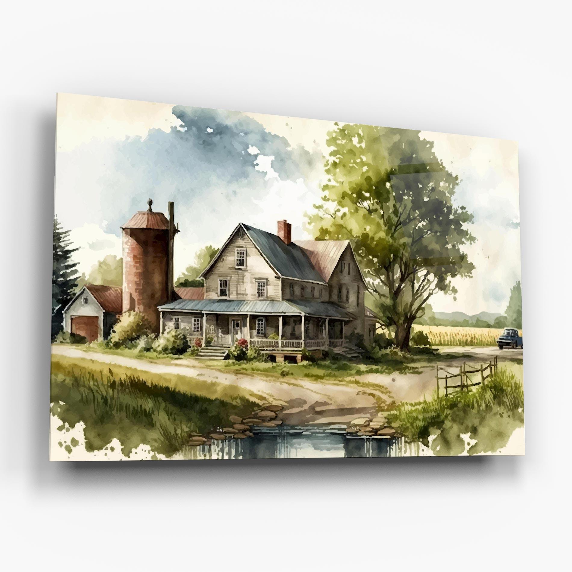 Üvegkép Farm Blue Car mockup 6