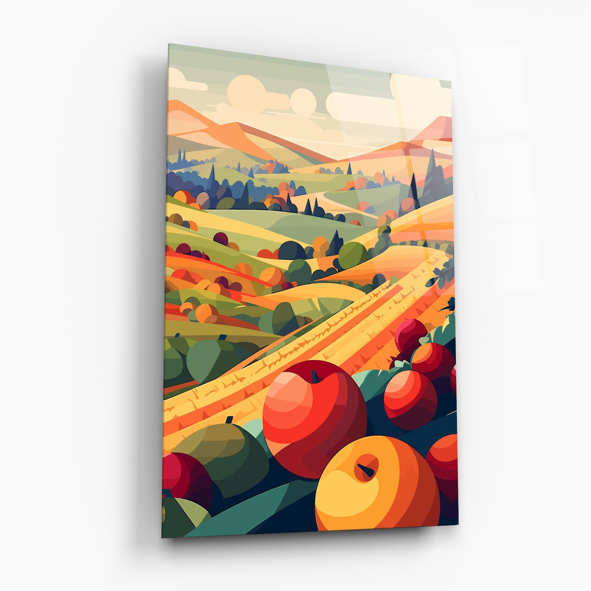Üvegkép Autumn Rural Fruits mockup 6