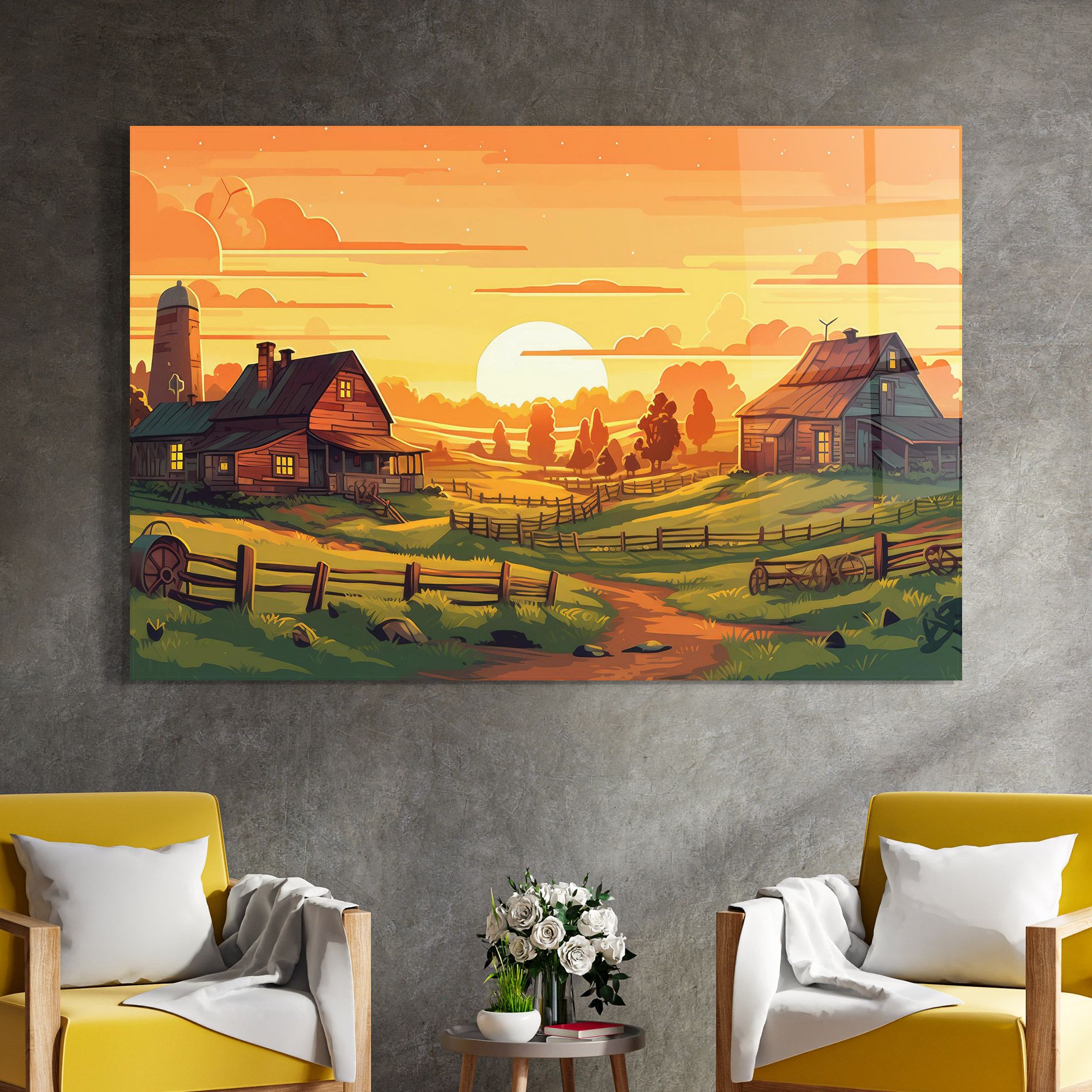 Farmhouse Sunlight mockup 4
