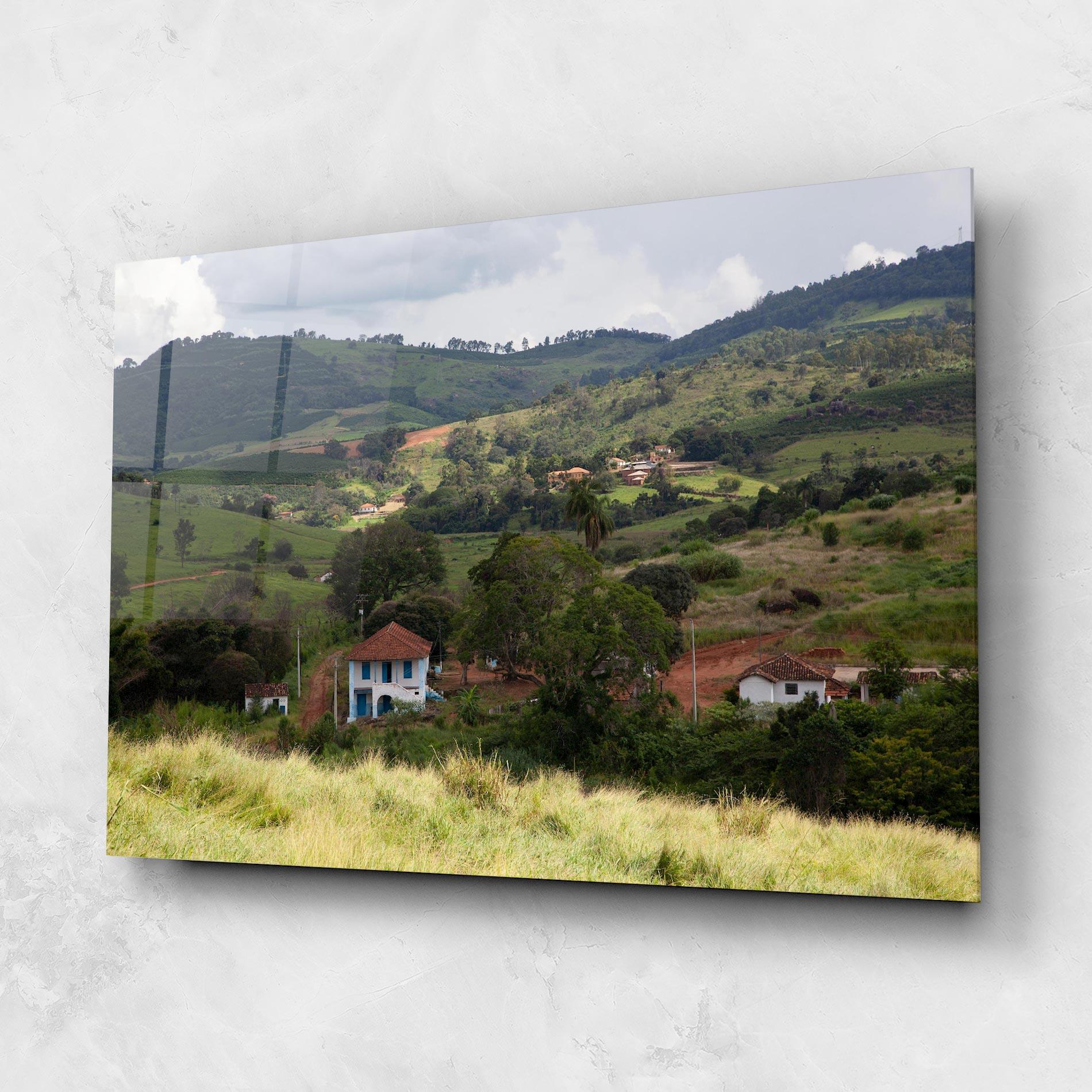 Üvegkép Green Countryside mockup 1