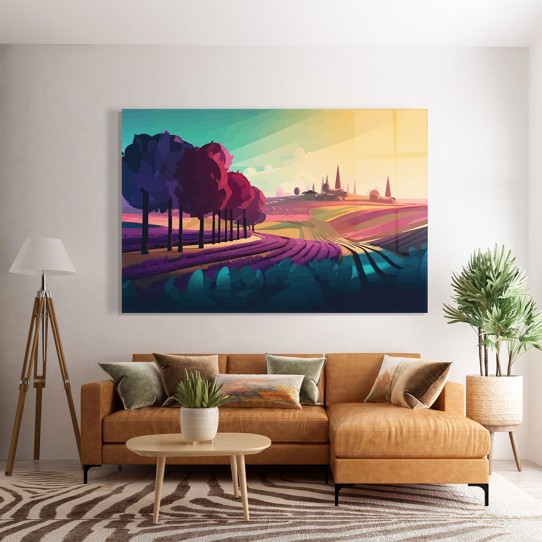 Beautiful Rural View mockup 7