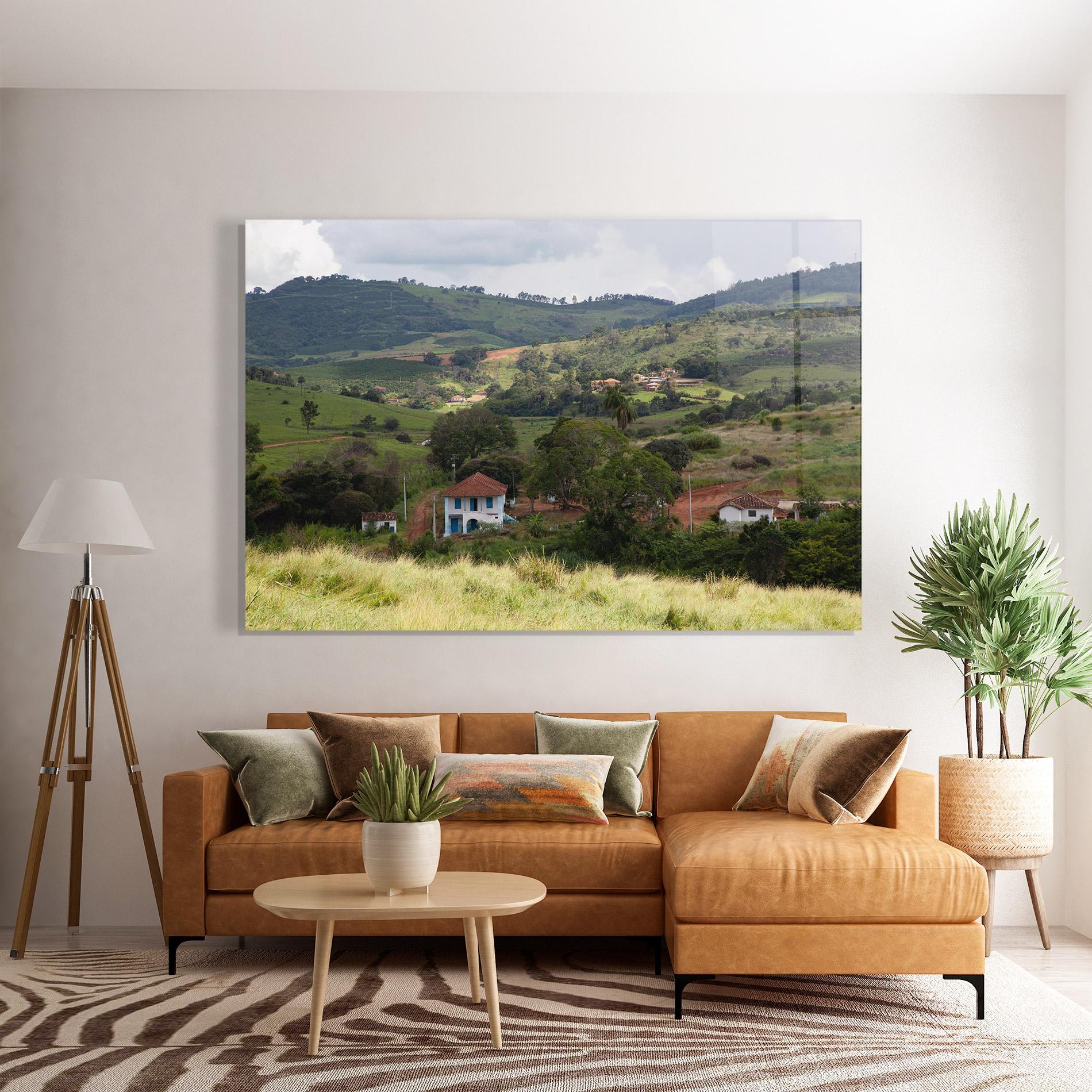 Üvegkép Green Countryside mockup 7