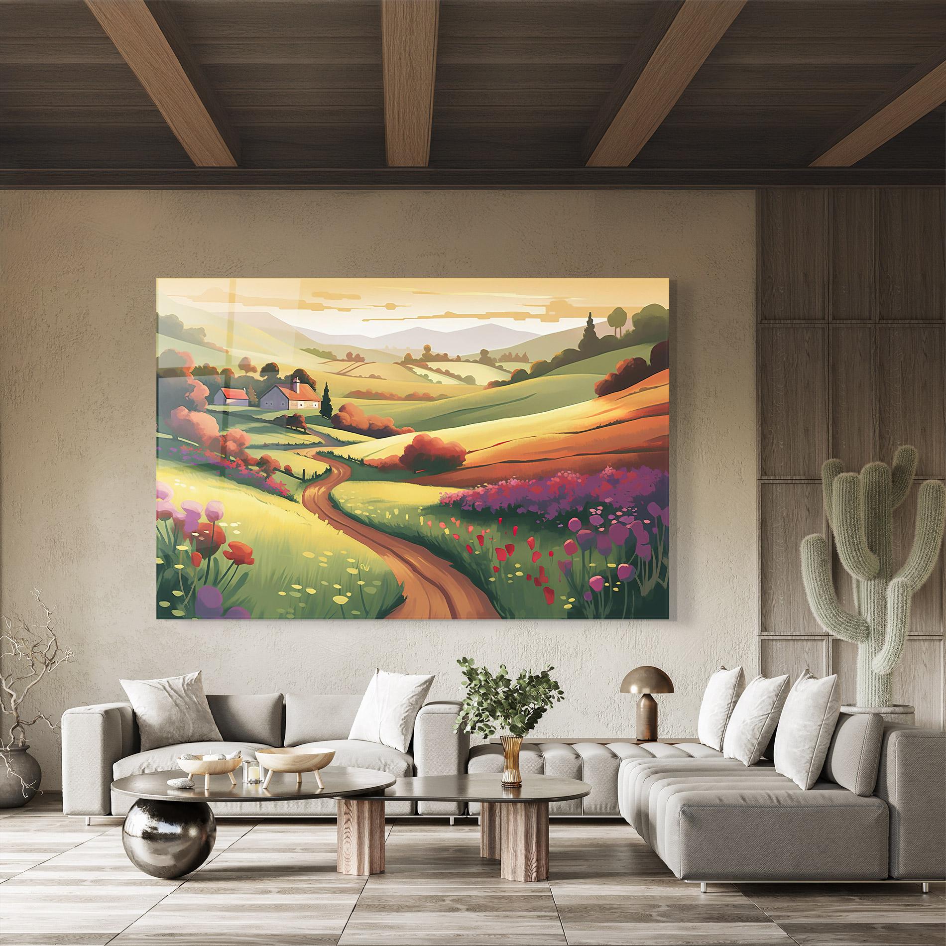 Üvegkép Countryside Charm mockup 8