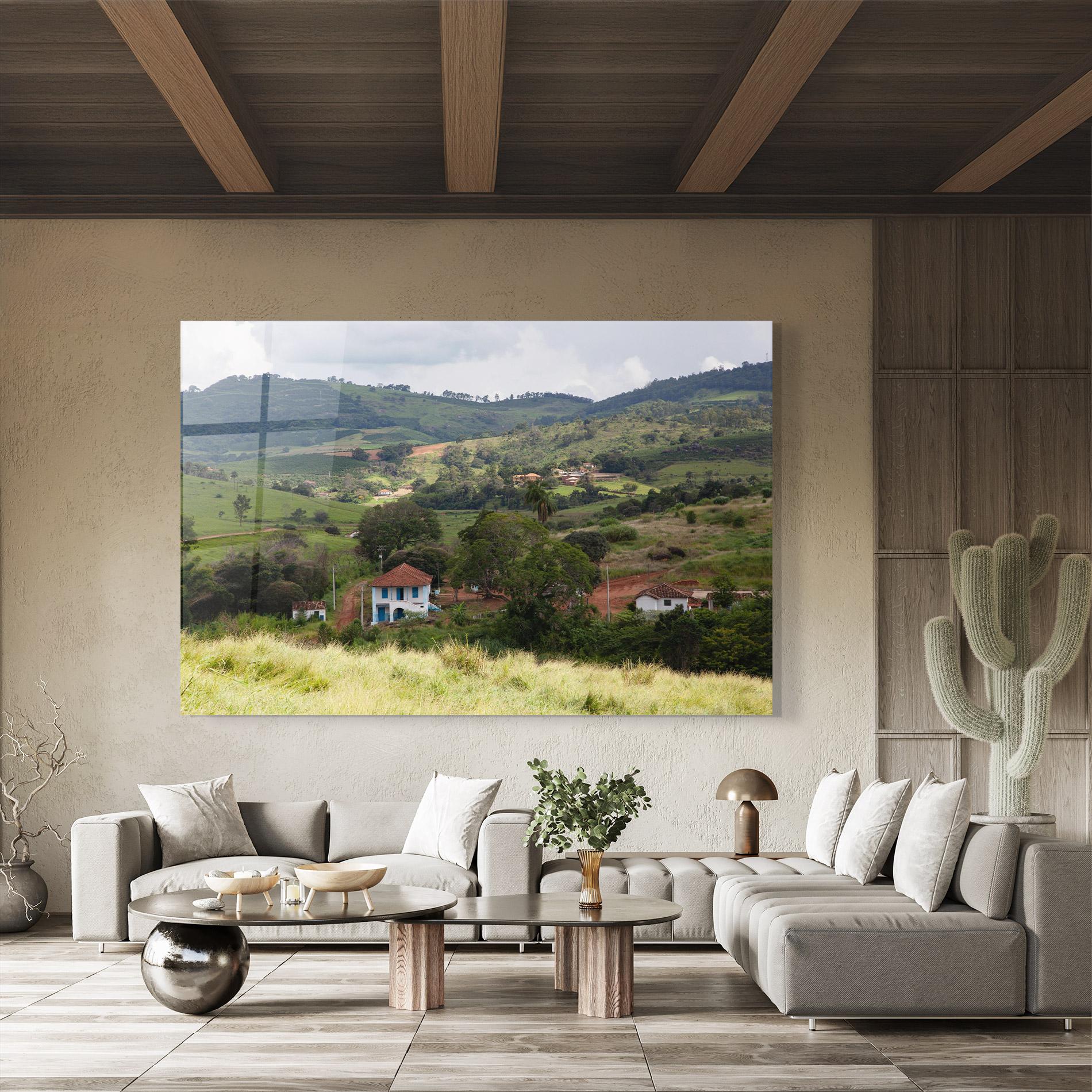 Üvegkép Green Countryside mockup 8