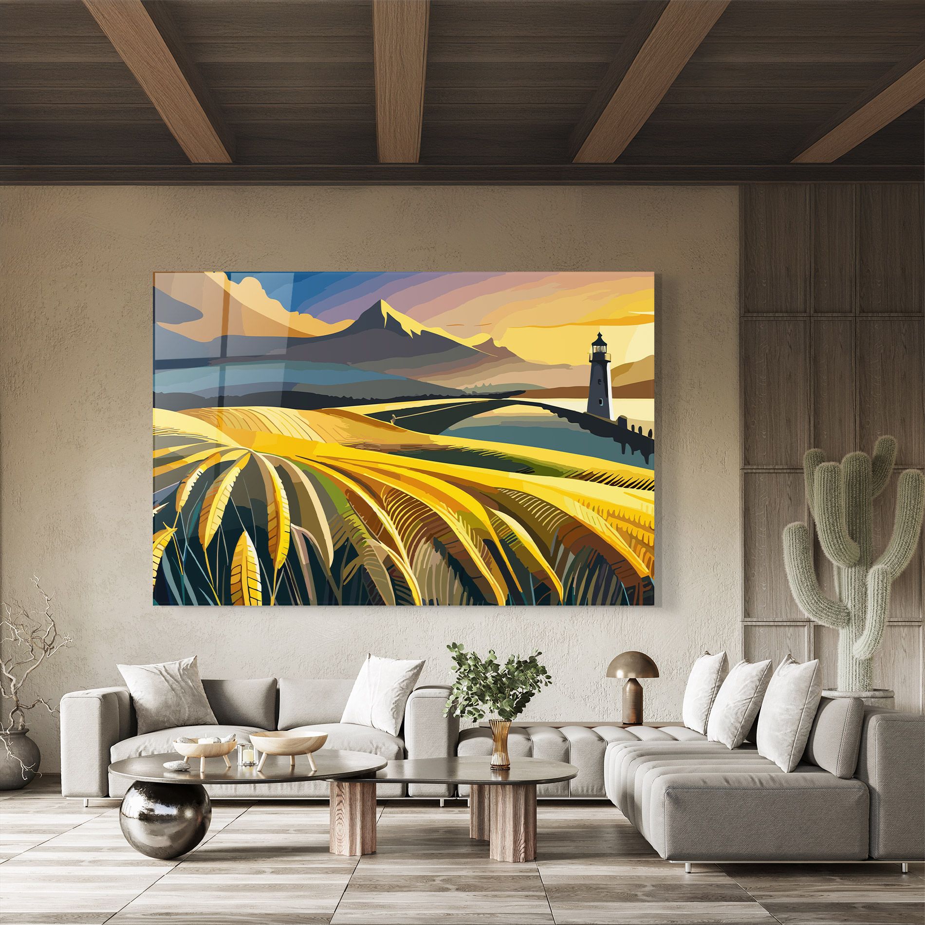 Yellow Field Tower mockup 8