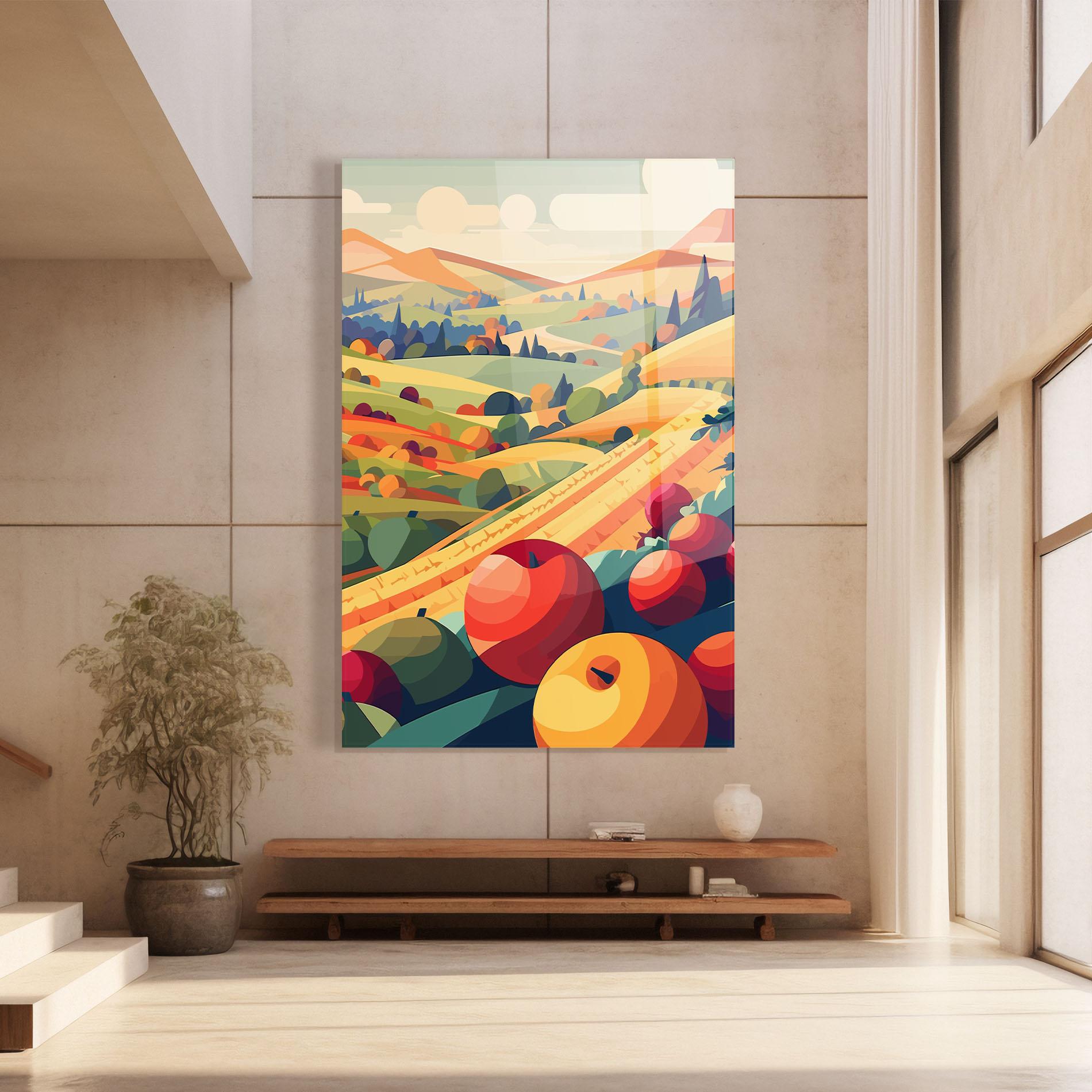 Üvegkép Autumn Rural Fruits mockup 8