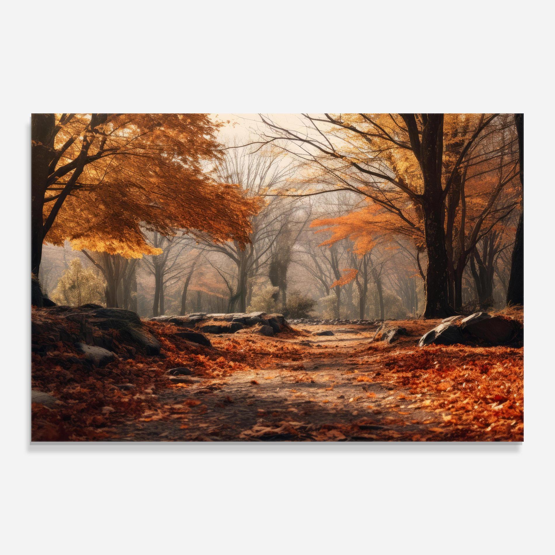 Üvegkép Autumn Forest mockup 0