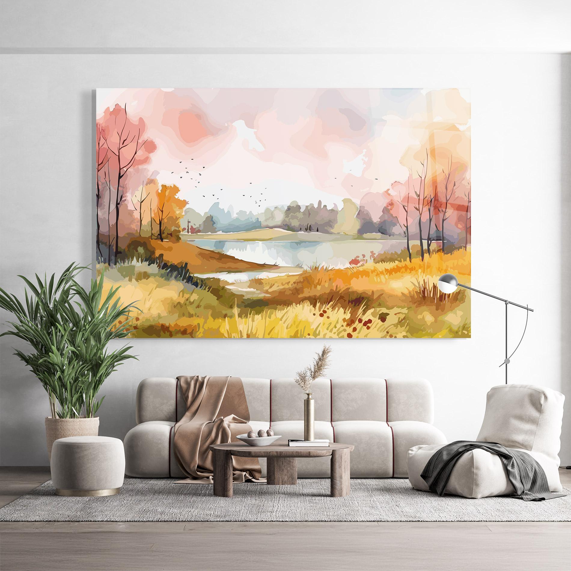 Üvegkép Autumn Watercolor mockup 9