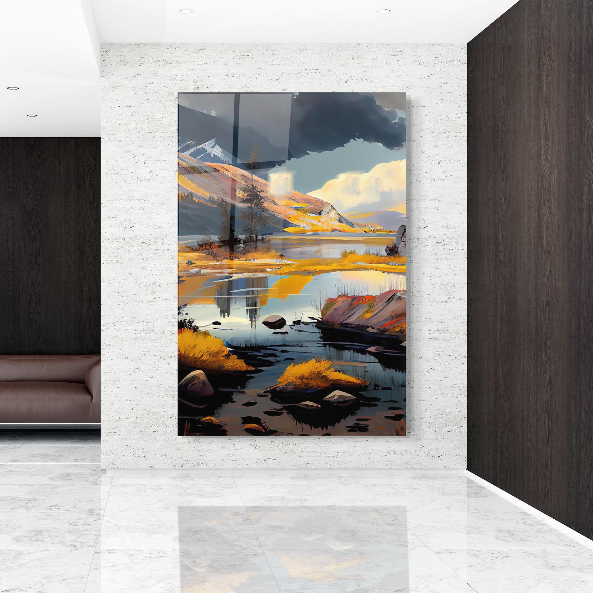 Üvegkép Autumn Landscape mockup 9