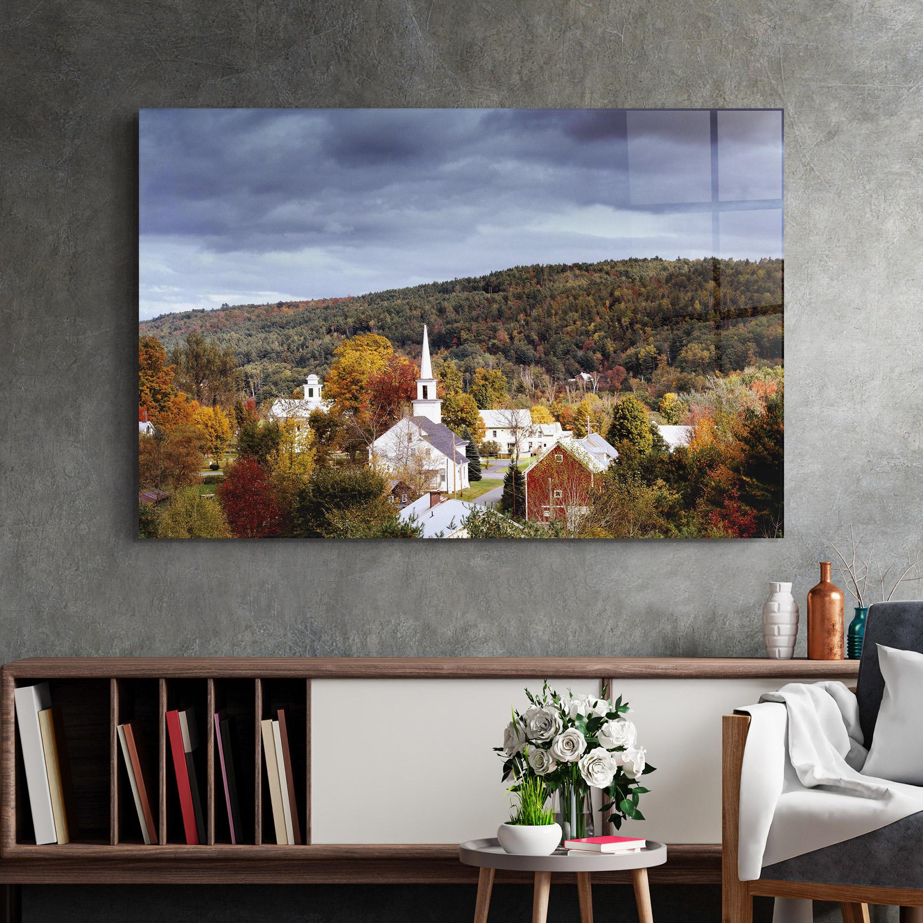 Üvegkép Autumn Trees mockup 2