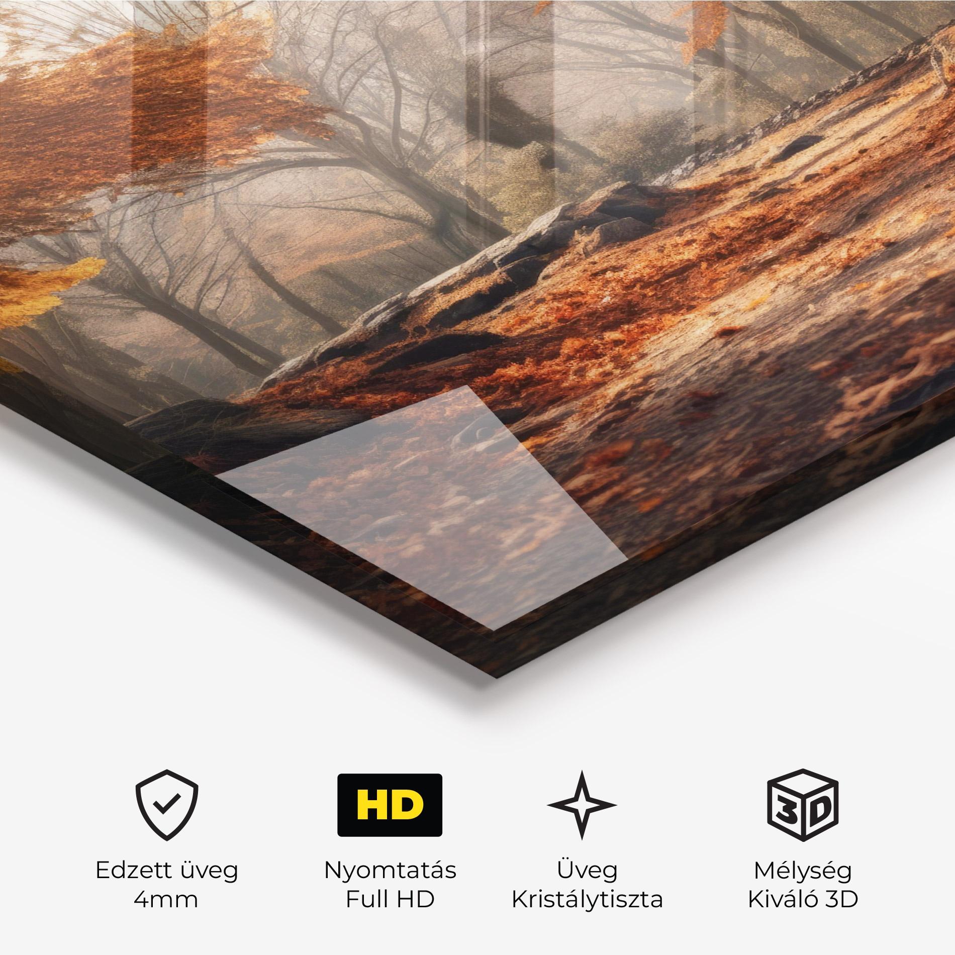 Üvegkép Autumn Forest mockup 3