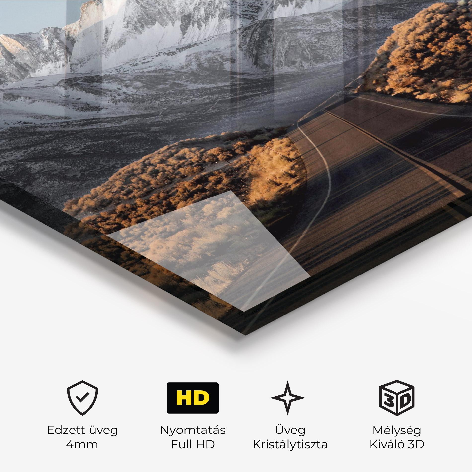 Üvegkép Autumn Mountain View mockup 3