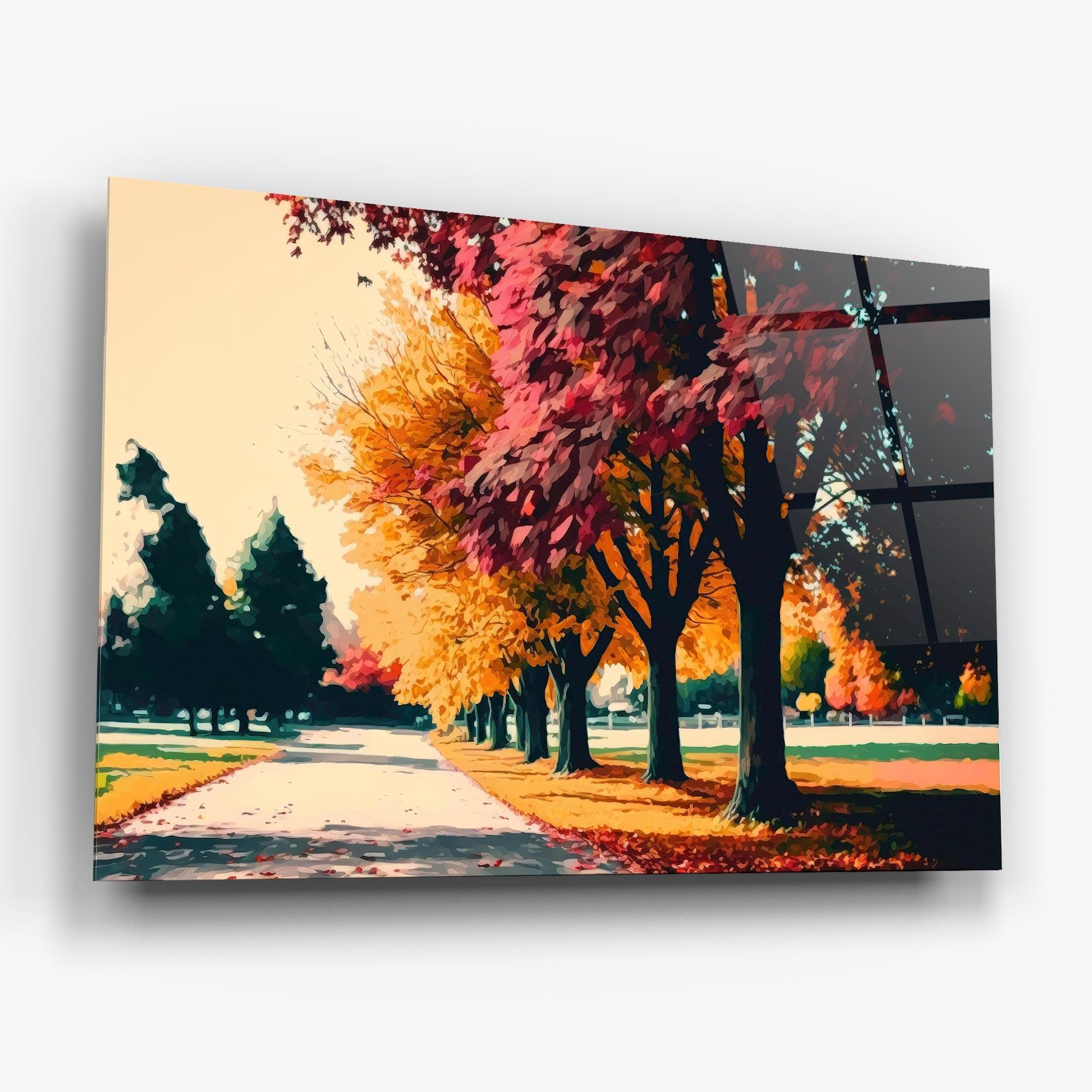 Üvegkép Autumn Park mockup 6