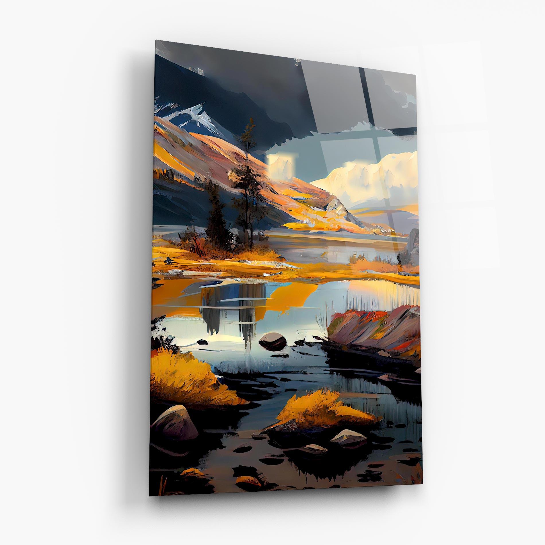 Üvegkép Autumn Landscape mockup 6