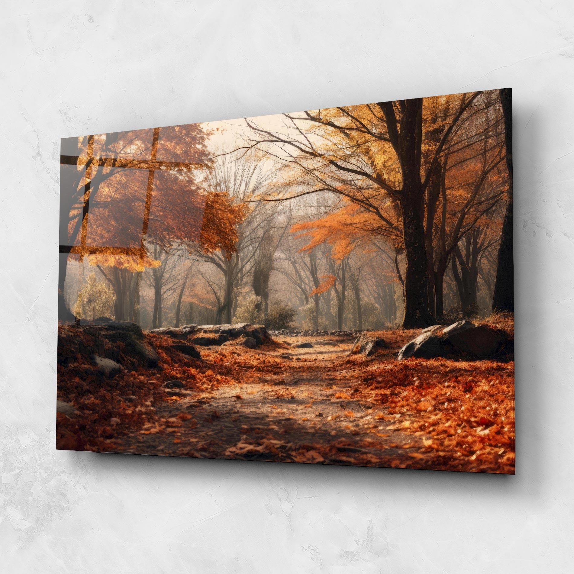 Üvegkép Autumn Forest mockup 1