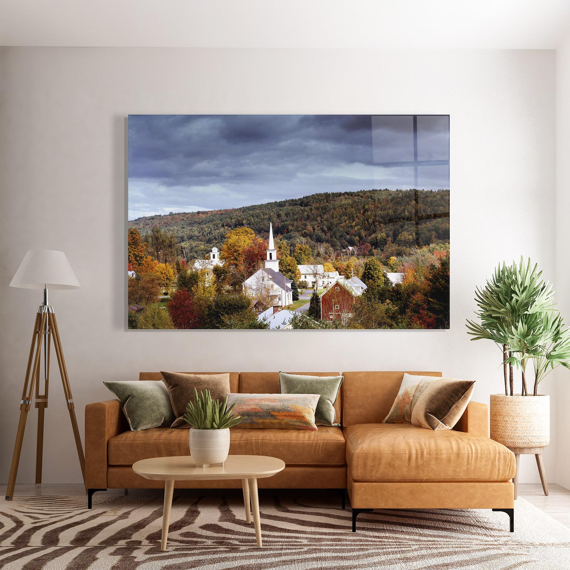 Üvegkép Autumn Trees mockup 7