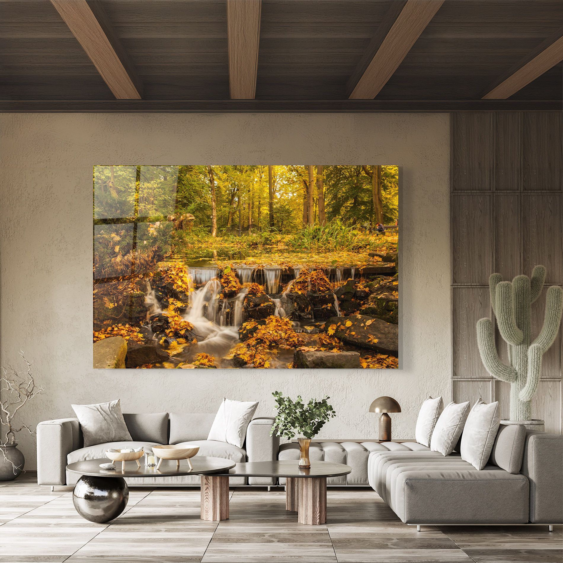 Autumn Waterfall mockup 8