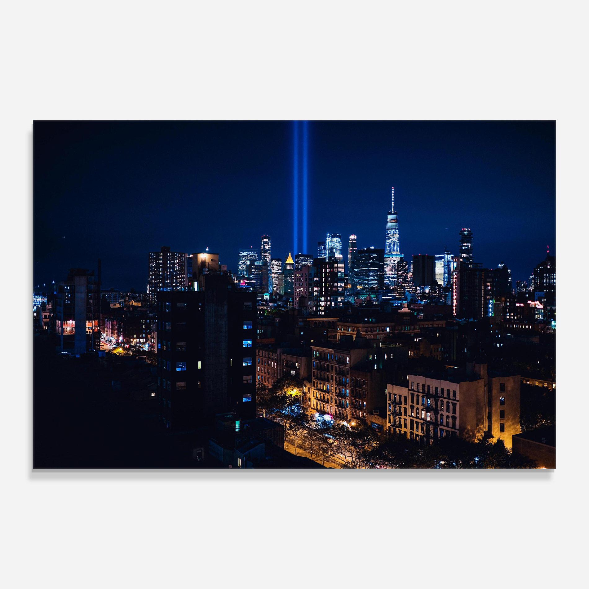 Üvegkép Blue Light City mockup 0