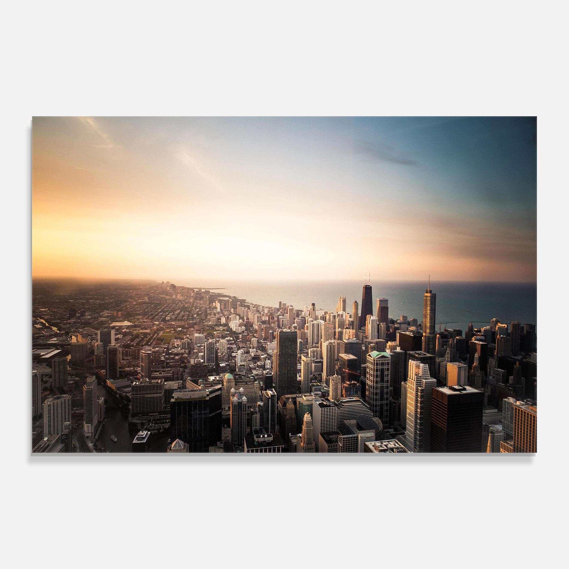 Üvegkép City Buildings mockup 0