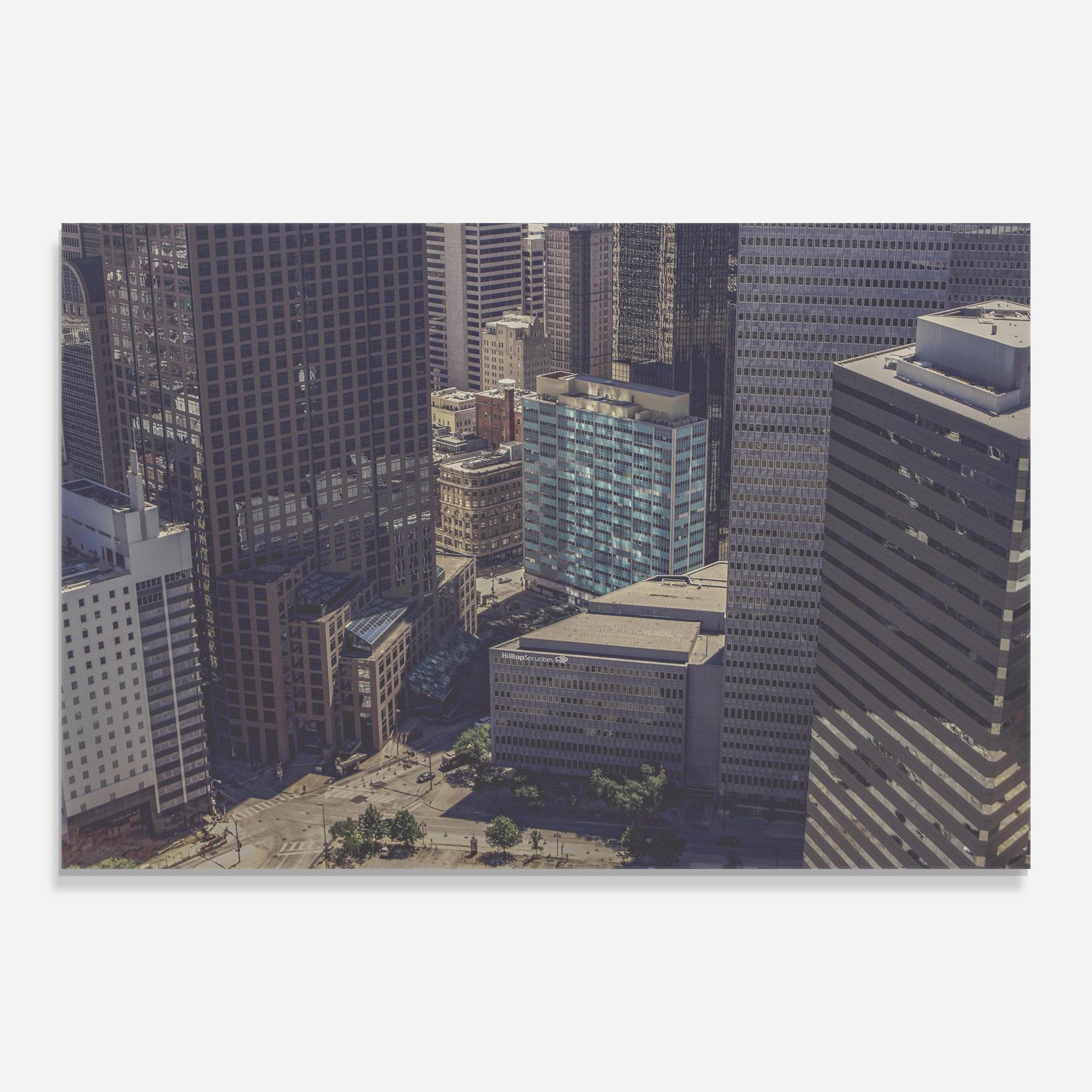 Üvegkép Cream Light Building mockup 0