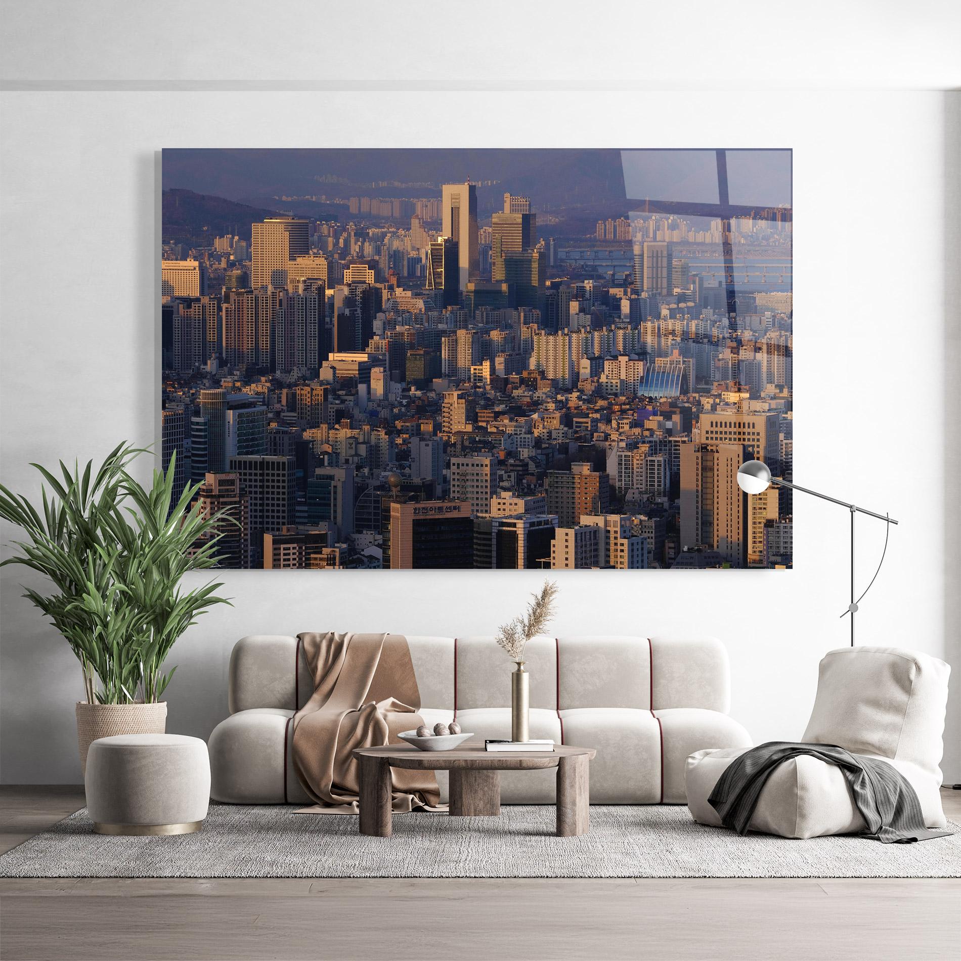 Üvegkép Big City mockup 9