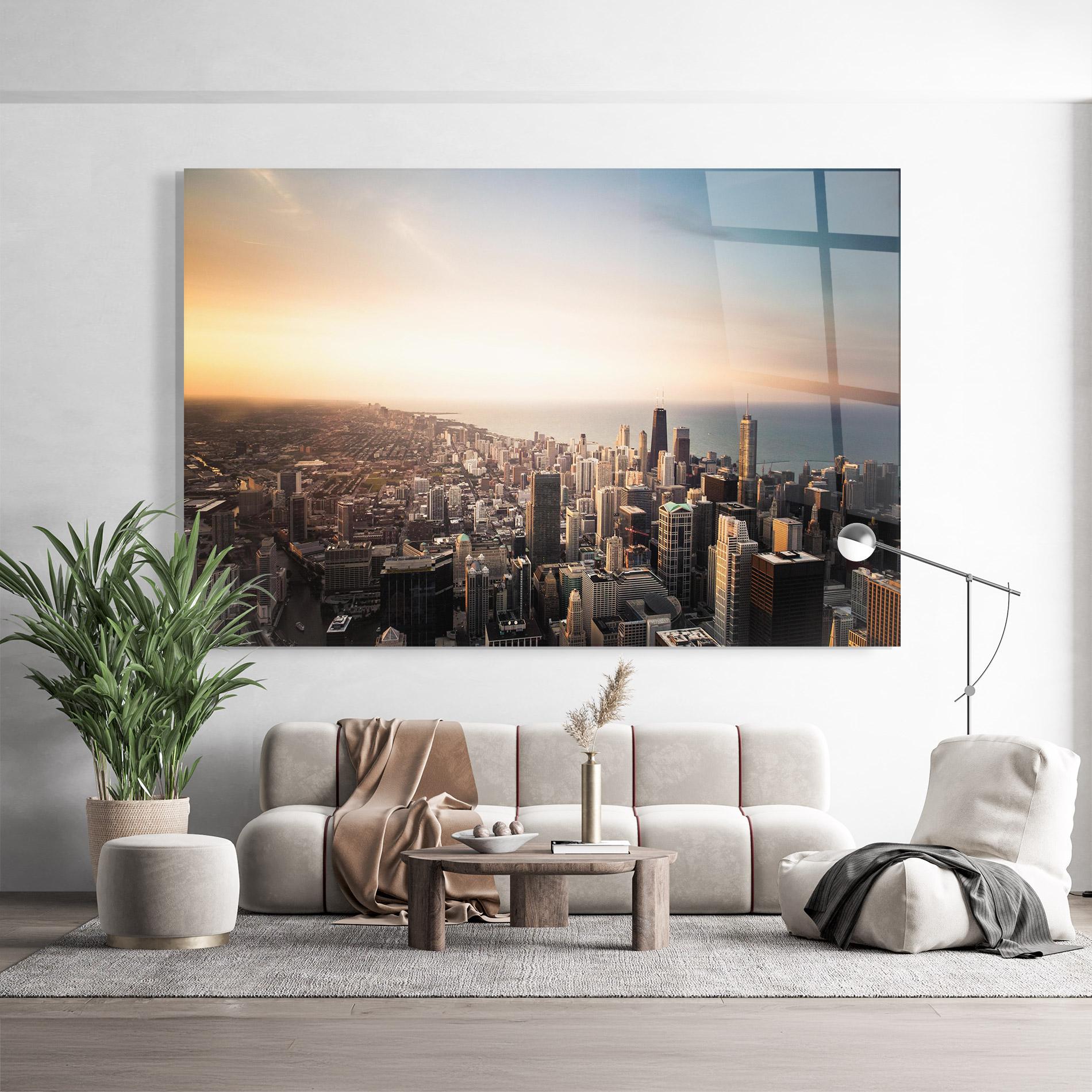 Üvegkép City Buildings mockup 9