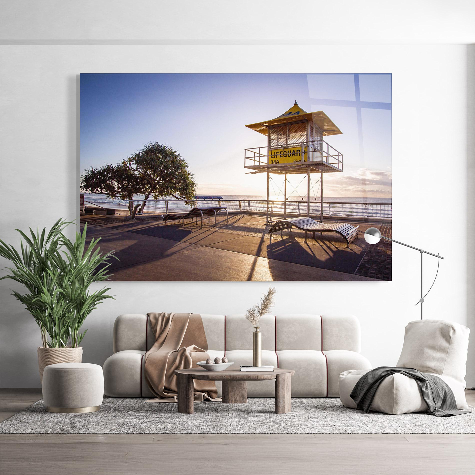 Üvegkép Sunny Building Day mockup 9