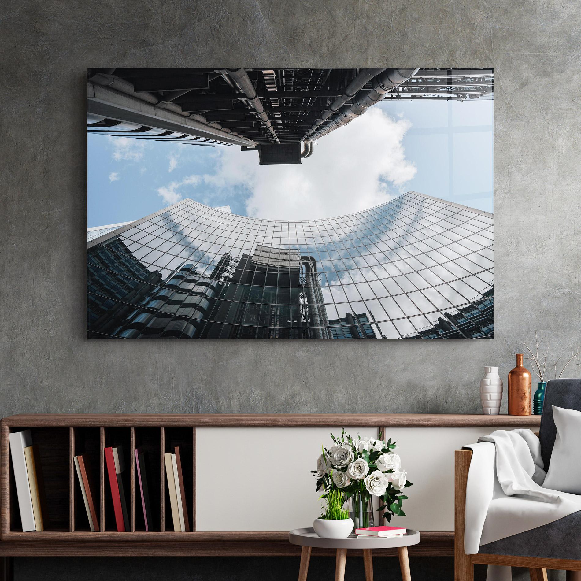 Üvegkép Cloud Big Building mockup 2