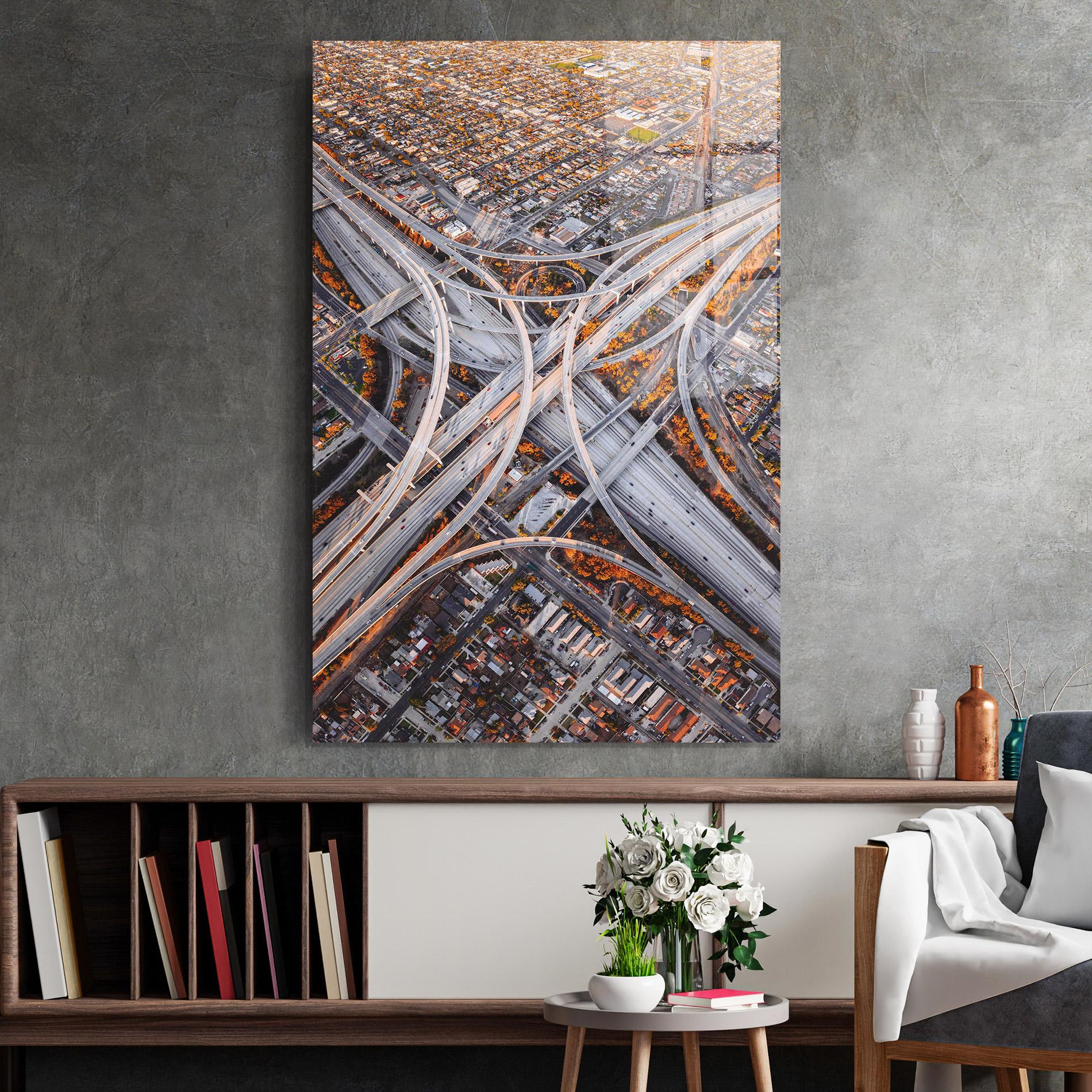 Üvegkép Big Road City mockup 2