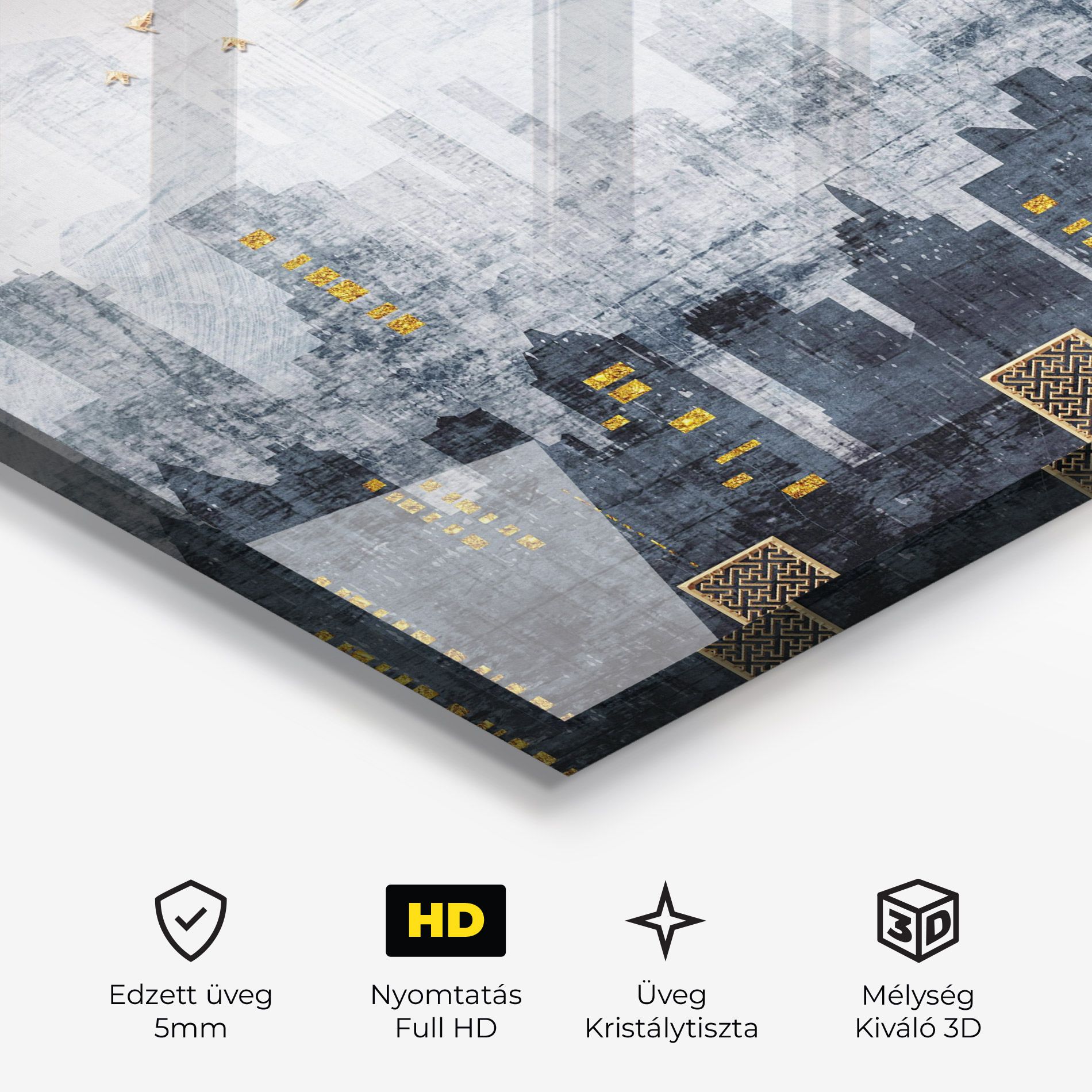 Golden Cityscape mockup 3