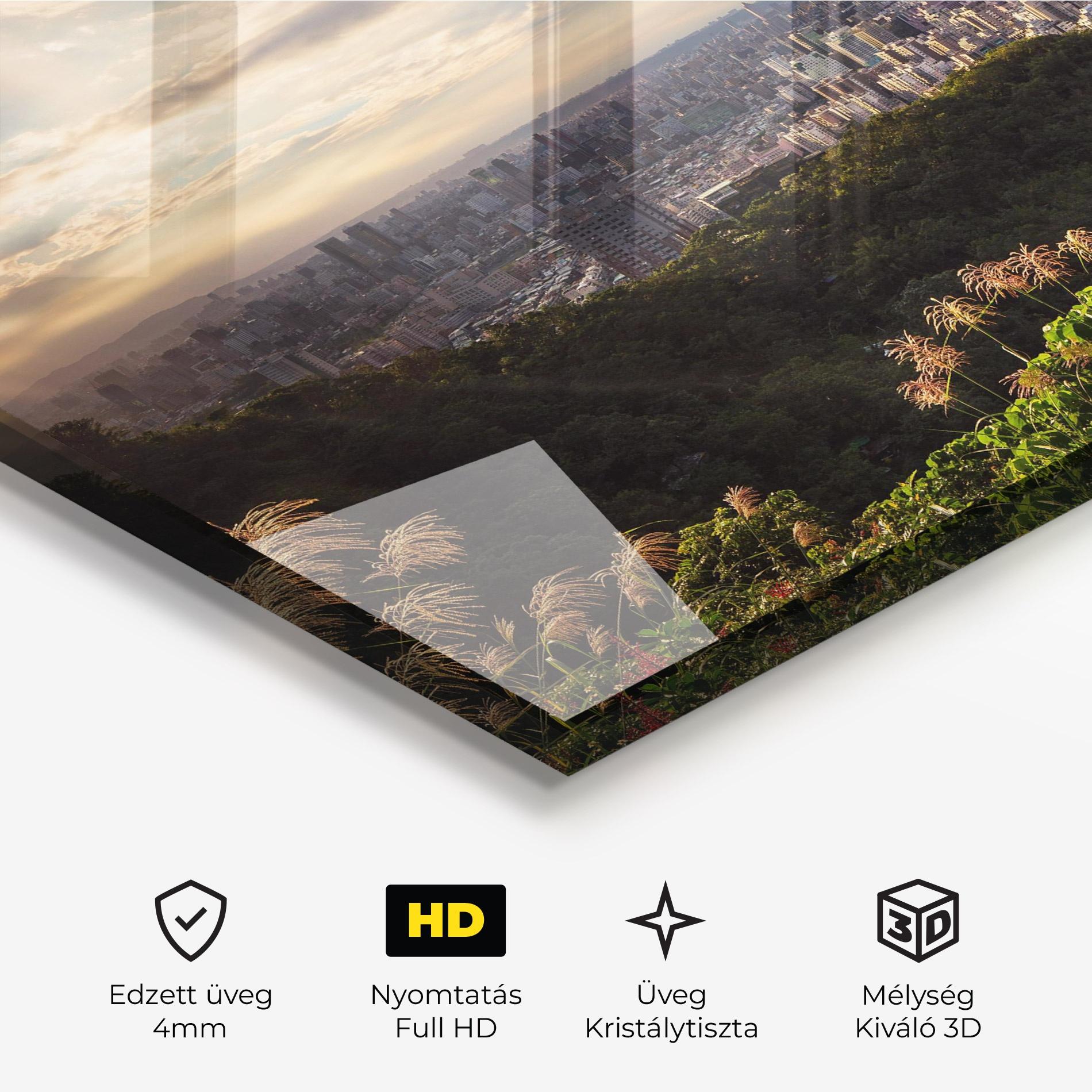 Üvegkép Big Building Daylight mockup 3