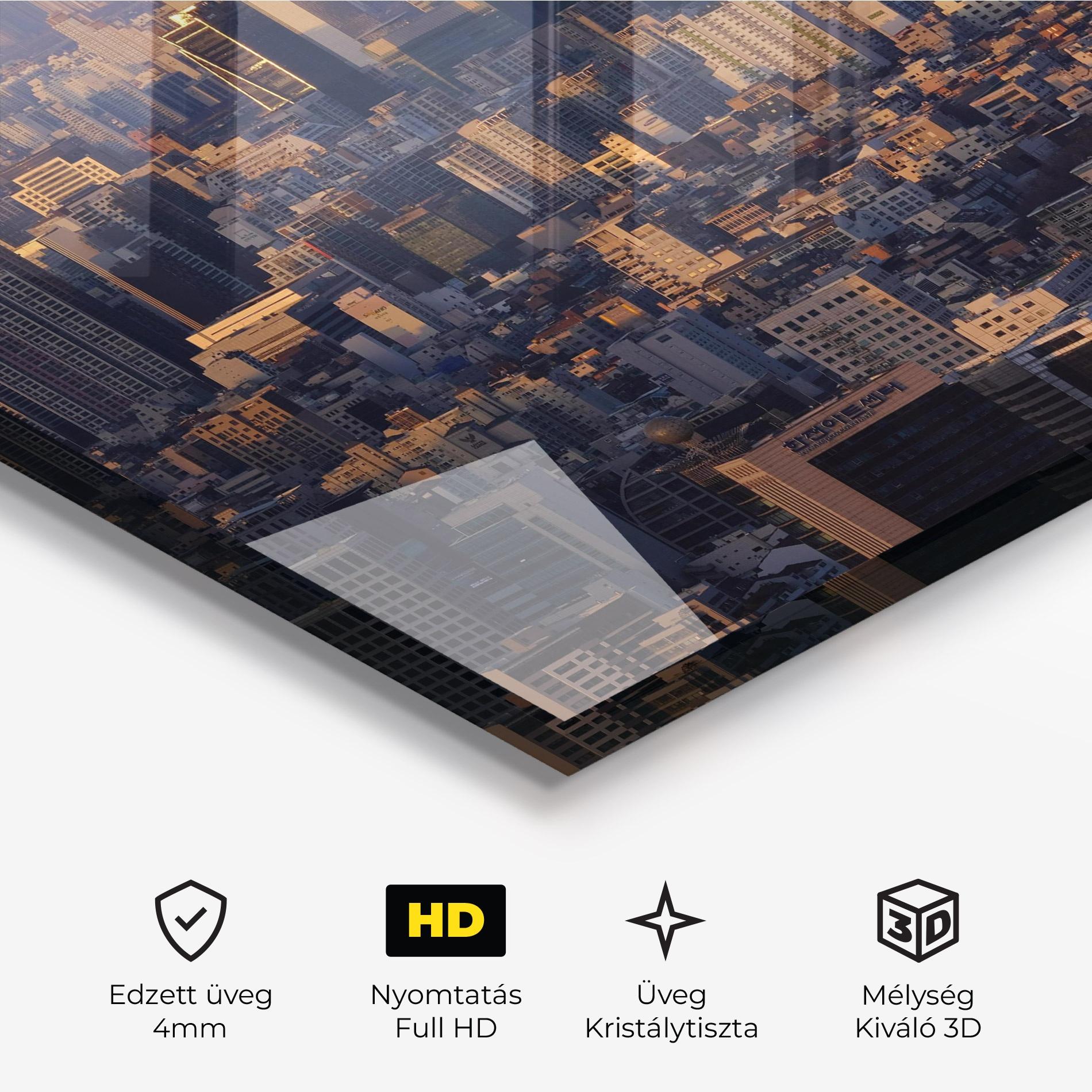 Üvegkép Big City mockup 3