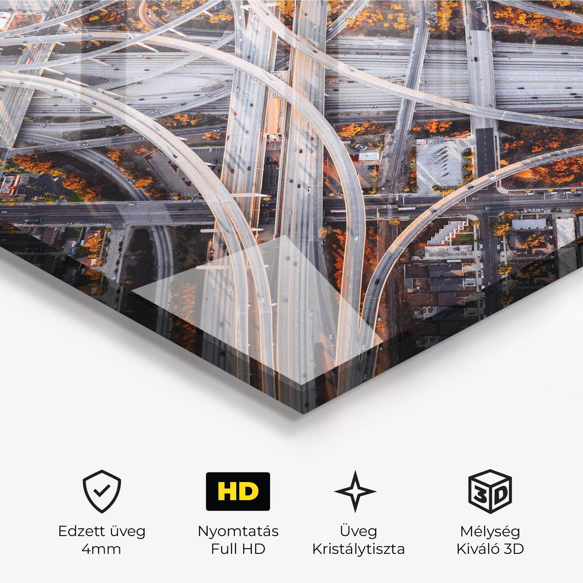 Üvegkép Big Road City mockup 3