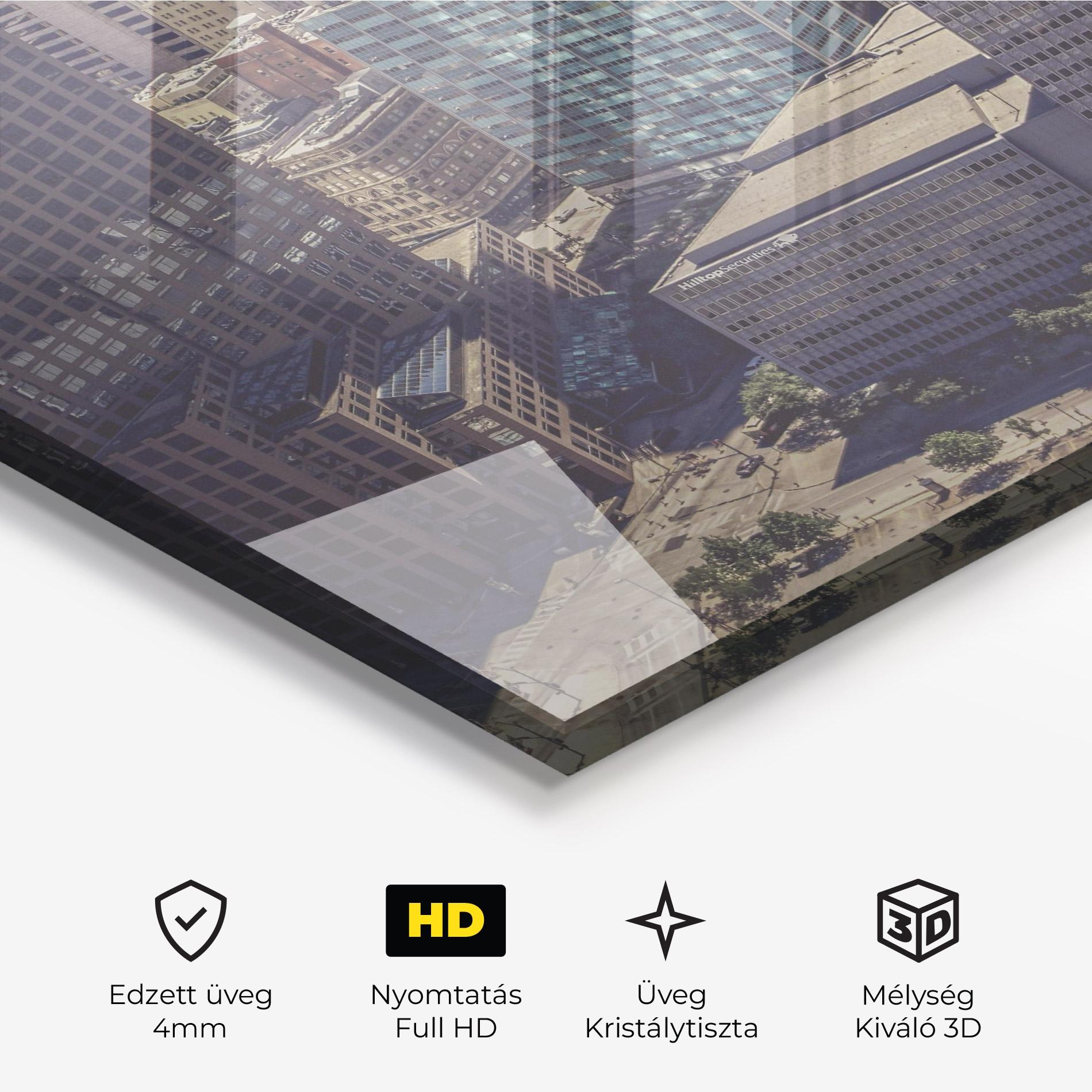 Üvegkép Cream Light Building mockup 3