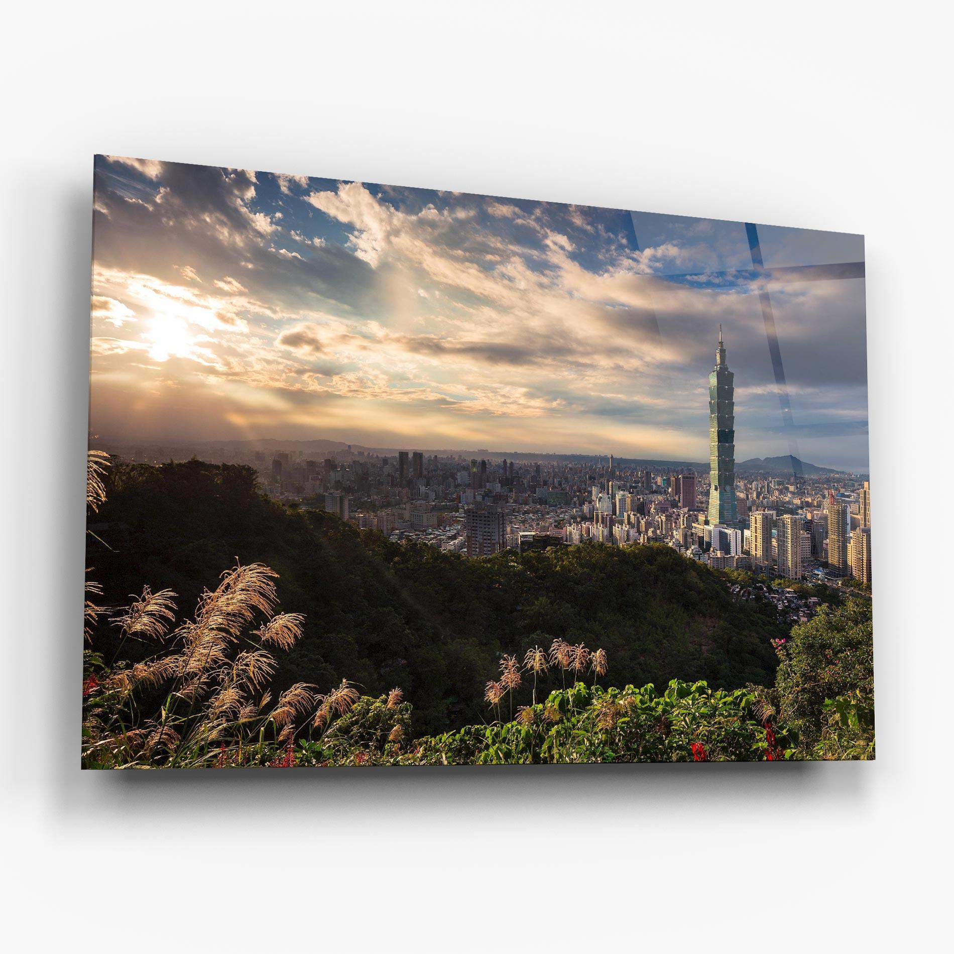 Üvegkép Big Building Daylight mockup 6