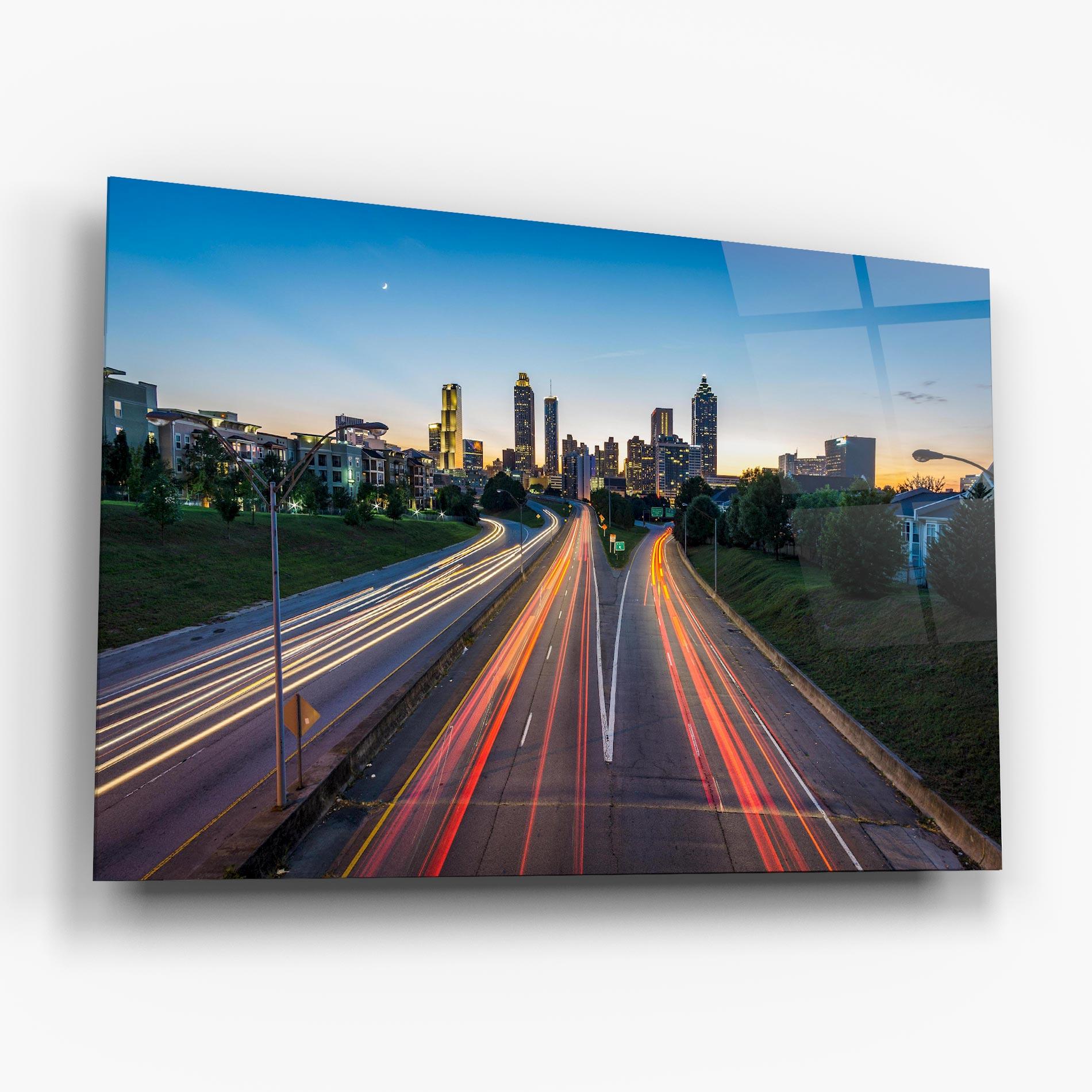 Üvegkép Car Lights City mockup 6