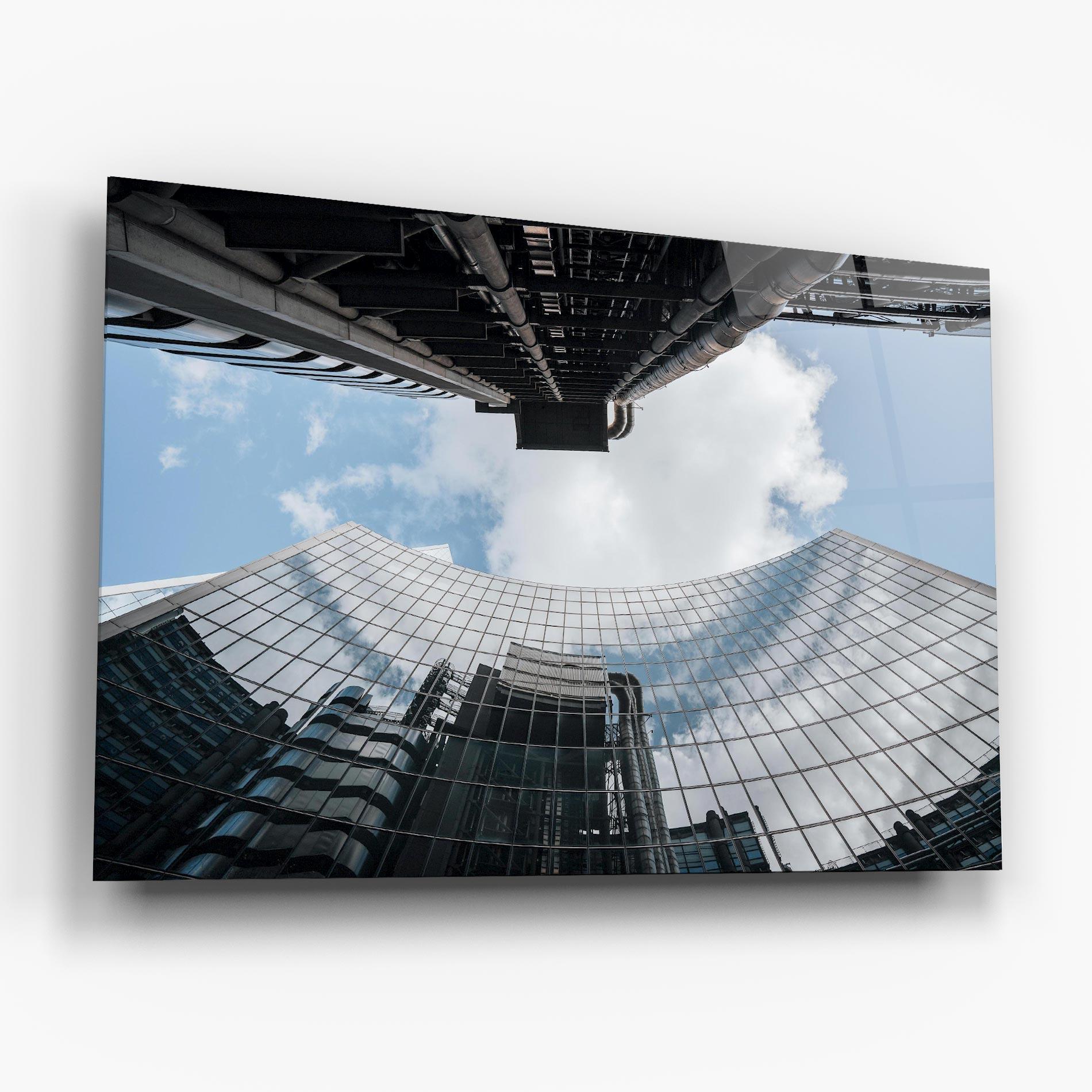 Üvegkép Cloud Big Building mockup 6