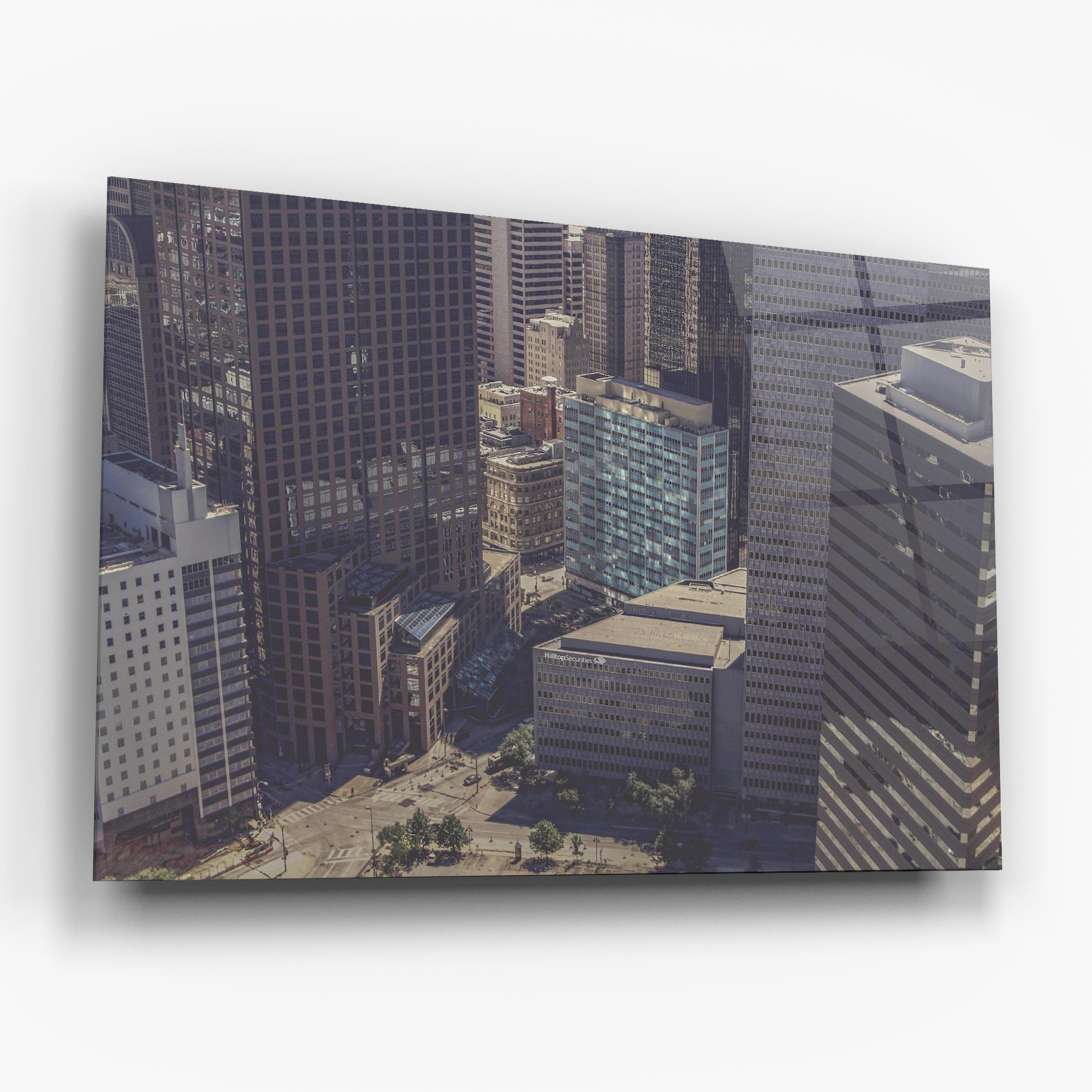 Üvegkép Cream Light Building mockup 6